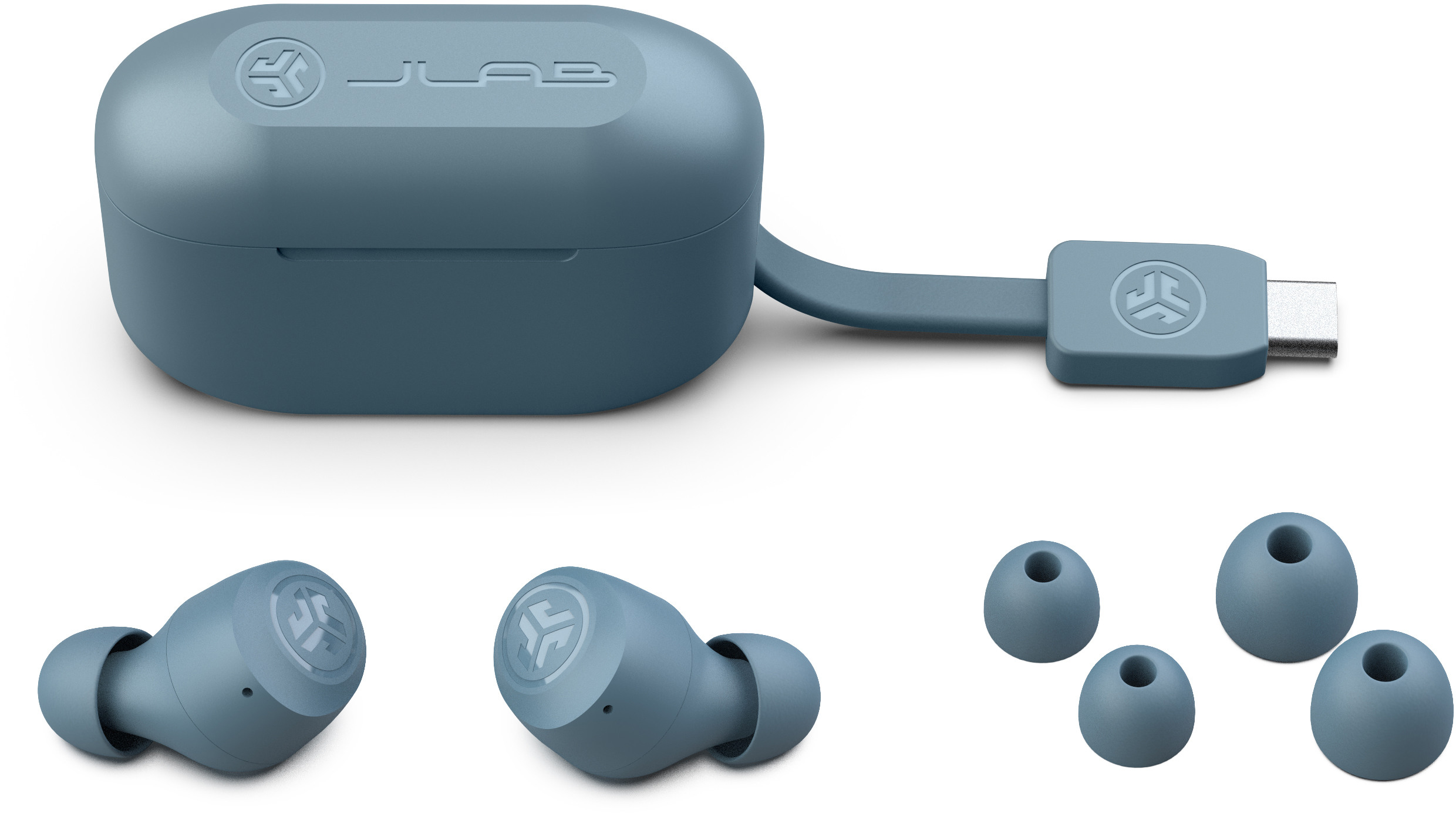 JLAB Go Air Pop Earbuds IEUEBGAIRPOPRSLT124 True Wireless, Slat