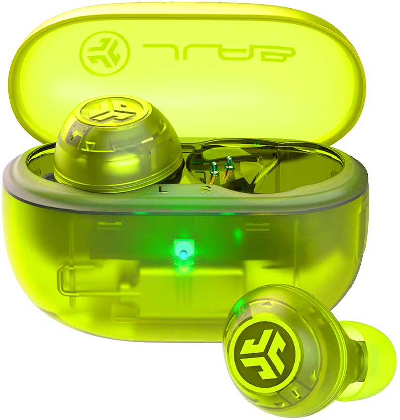 photo JLAB Go Pop ANC Earbuds IEUEBGOANCRTRAGRN124 True Wirel.Transp.Neon Green