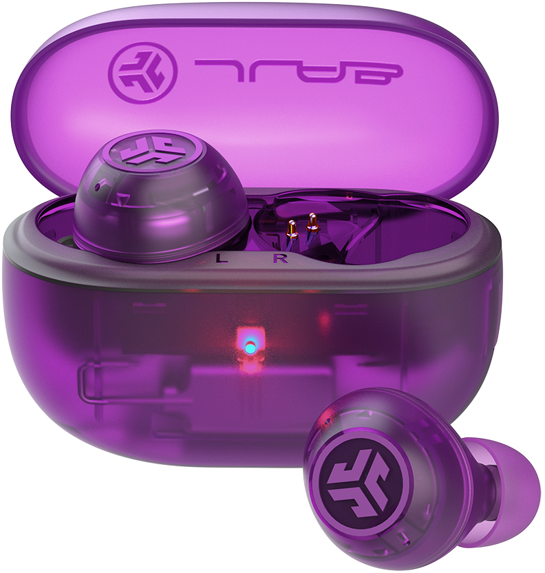 photo JLAB Go Pop ANC Earbuds IEUEBGOANCRTRAPUR124 True Wirel.Transparent Purple