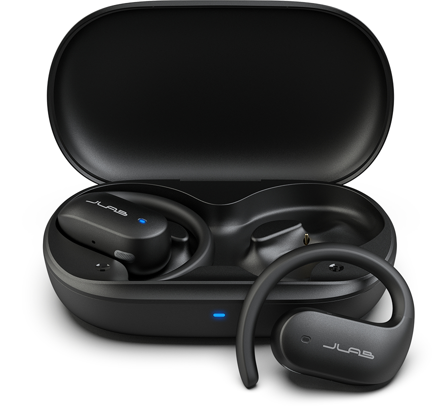 photo JLAB JBuds Open Sport 2 Earbuds IEUEBJBOPSPRTRBLK82 True Wireless, Black