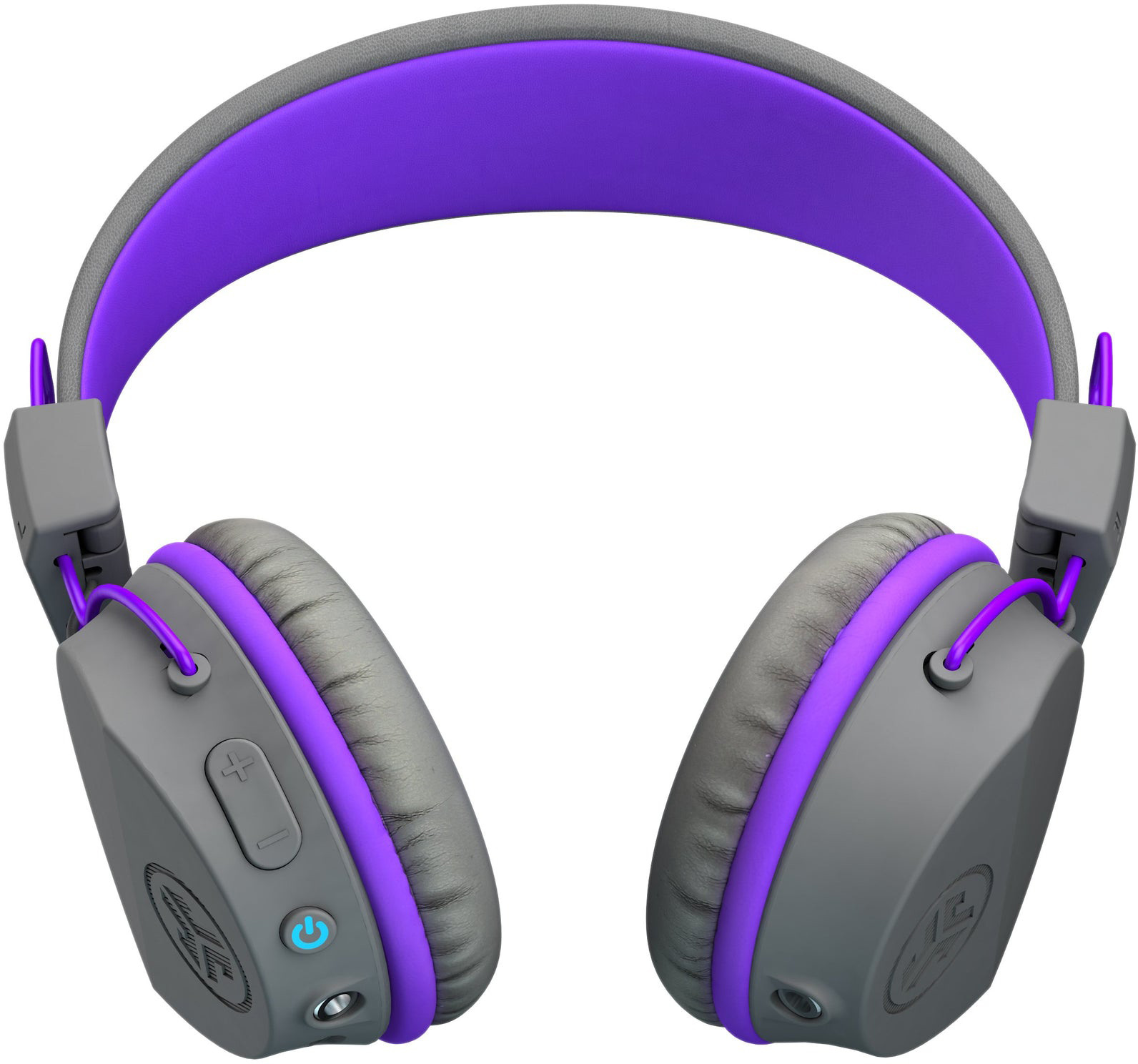 JLAB JBuddies Studio Kids On-Ear IEUHBSTUDIORGRYPRPL4 Wireless, Grey/Purple