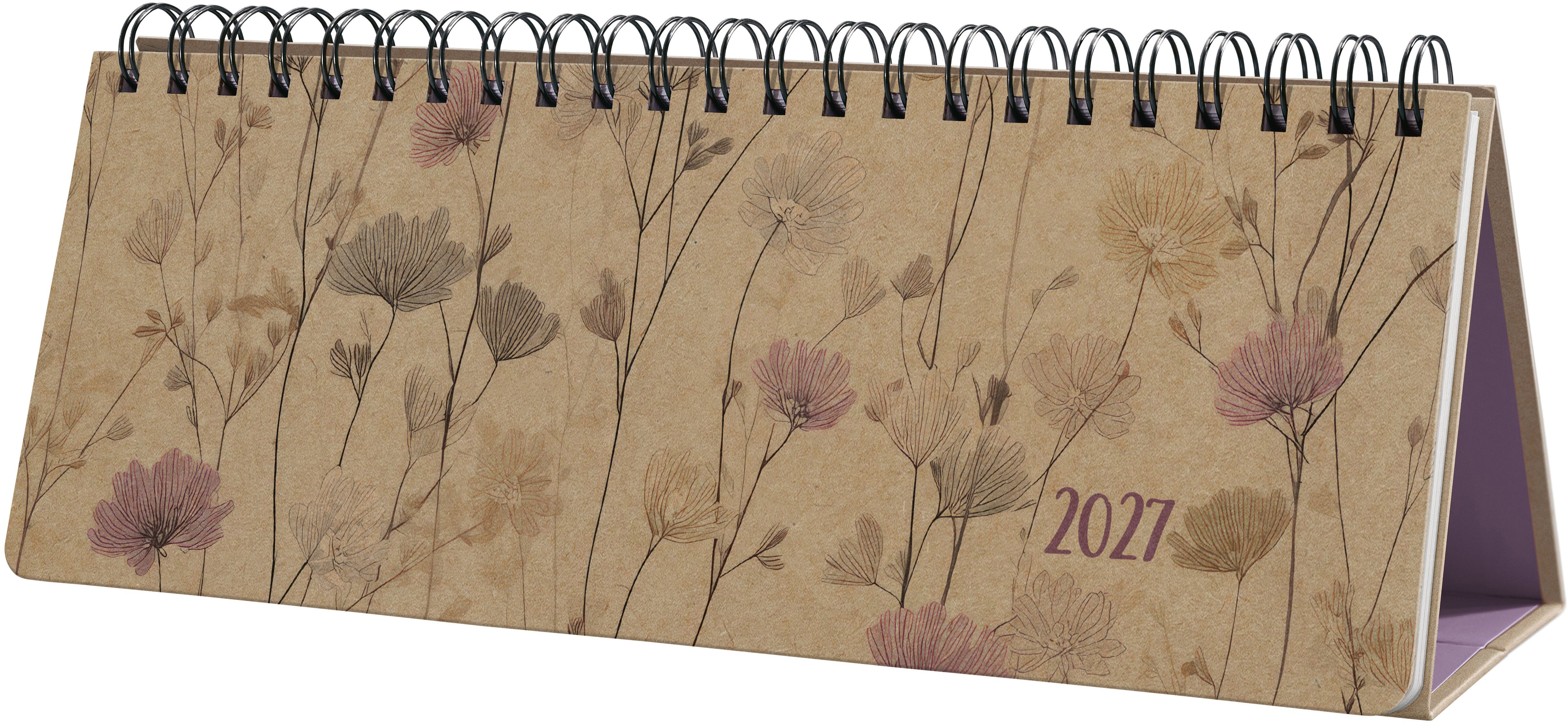 photo JOLIE Calendrier de table Pure 2027 7J900 1S/2P romantic flow. 30x15.4cm