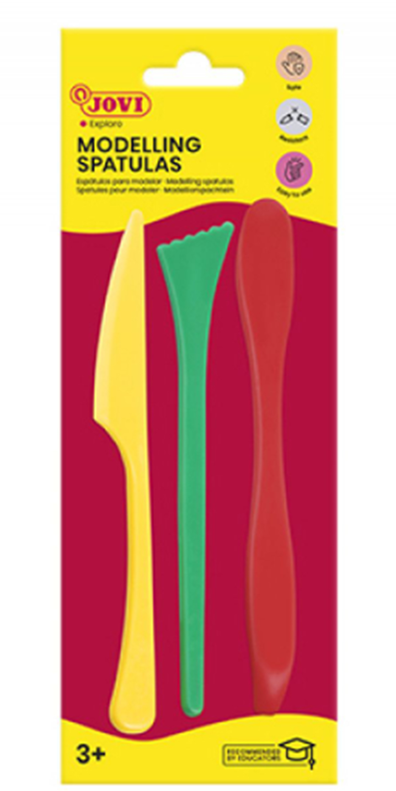 photo JOVI Spatules pour modeler 3 pièces 510000009 basic