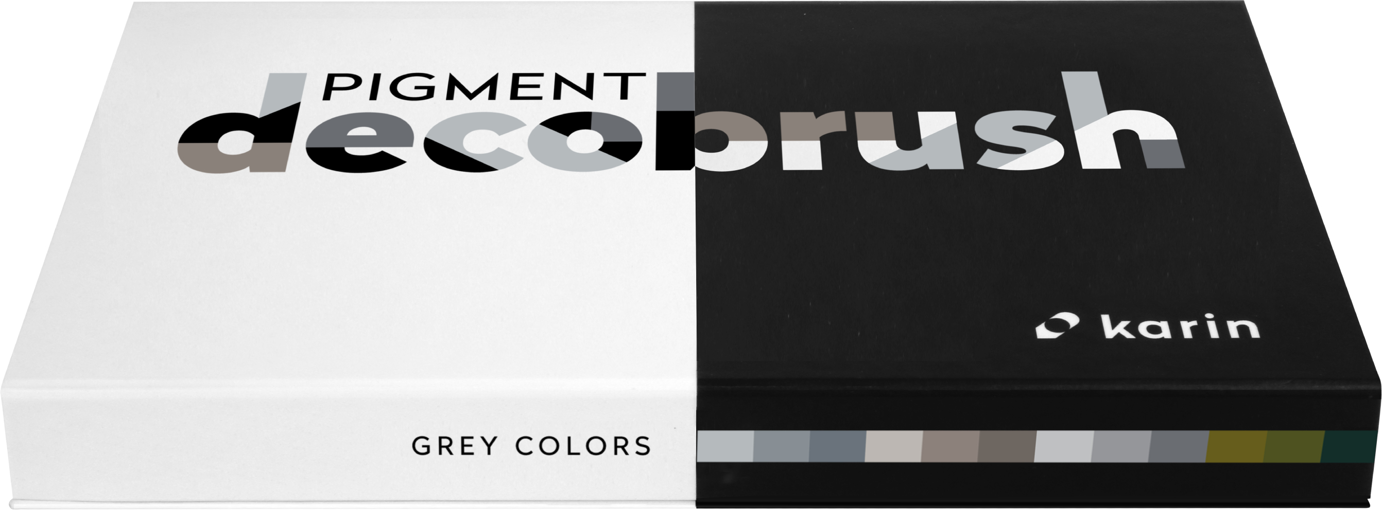 KARIN Pigment Deco Brush 29C2 Grey Colors Set 12 couleurs