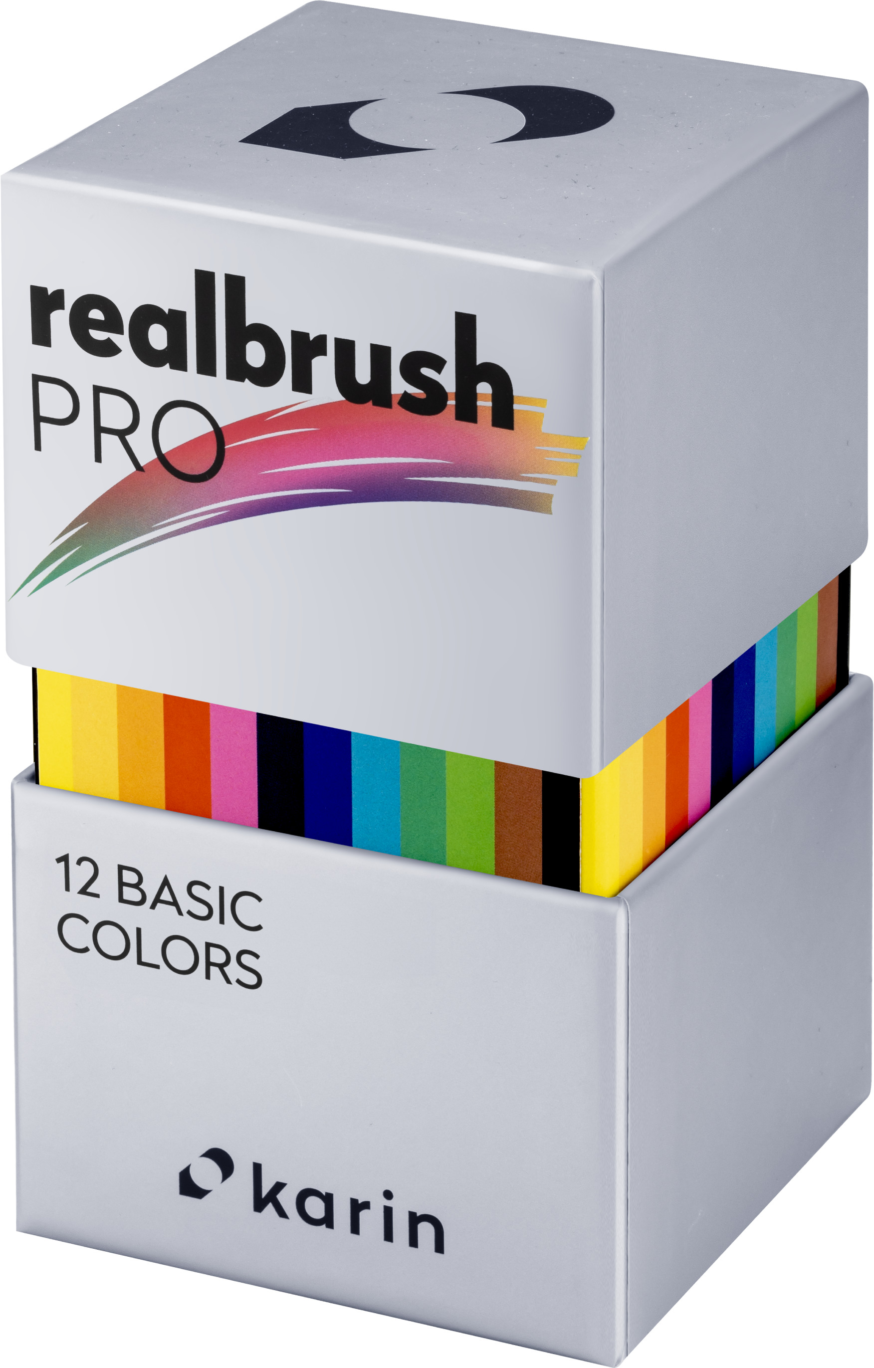 KARIN Real Brush Pen Pro 0.4mm 31C Basic Colours 12 pièces