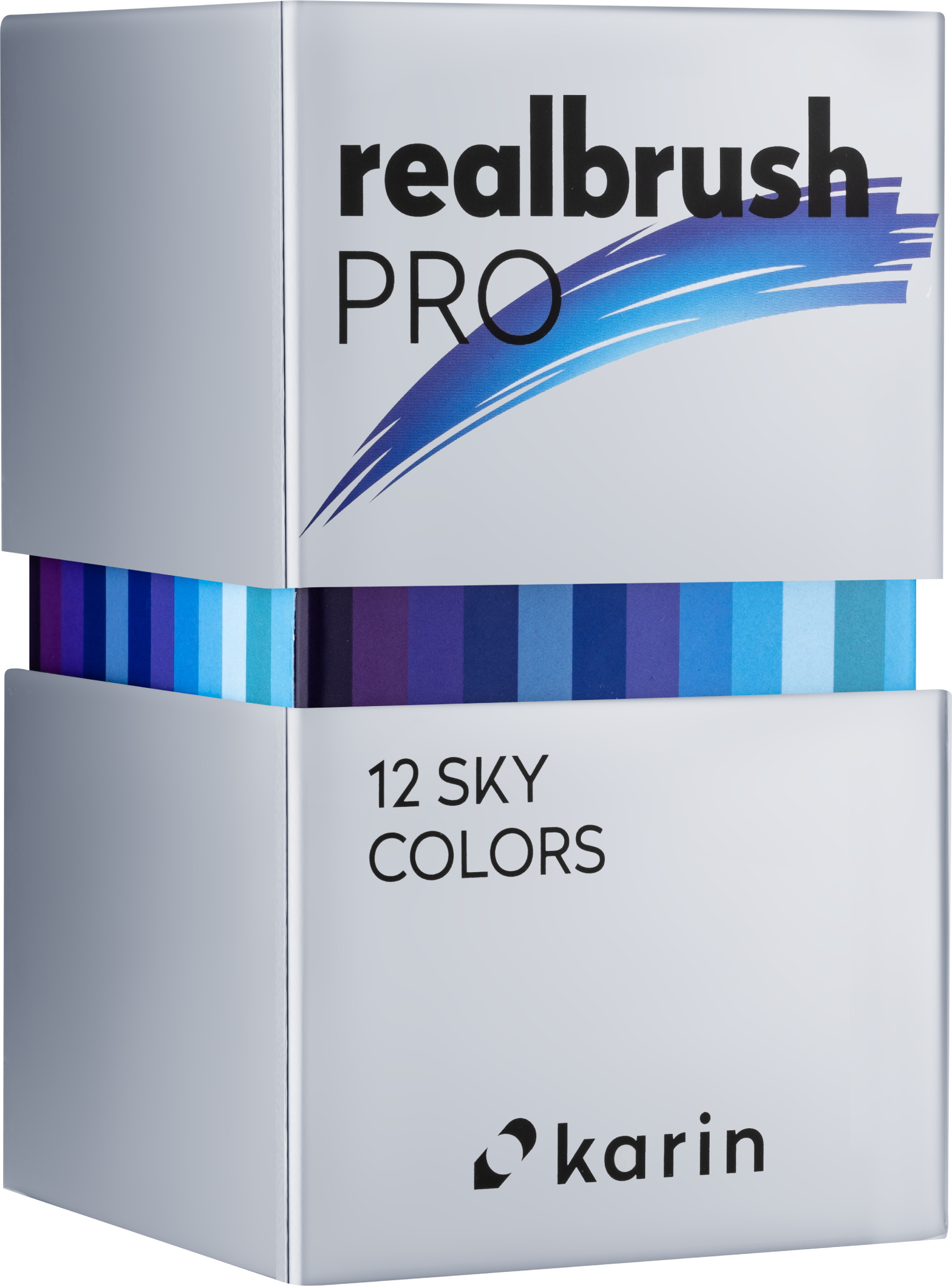 KARIN Real Brush Pen Pro 0.4mm 31C2 Sky Colours 12 pièces