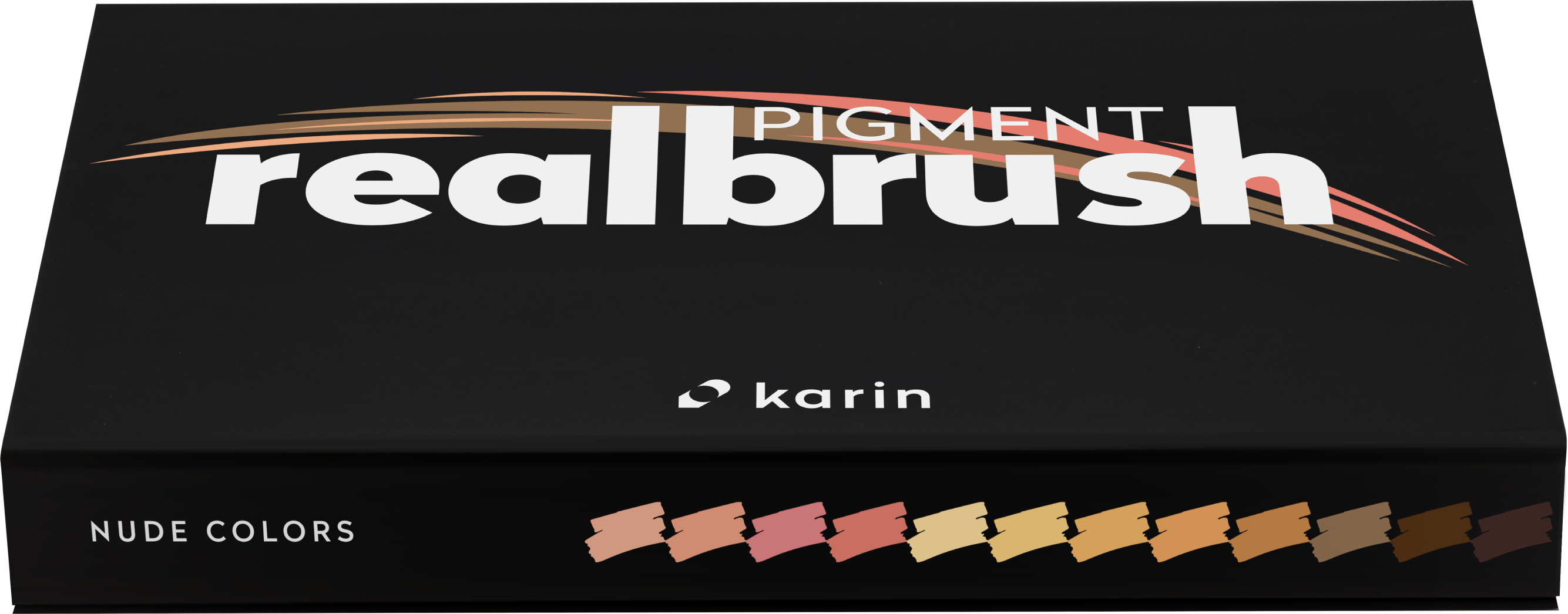 KARIN Real Brush Pen 0.4mm 33C4 Pigment, Nude Colors