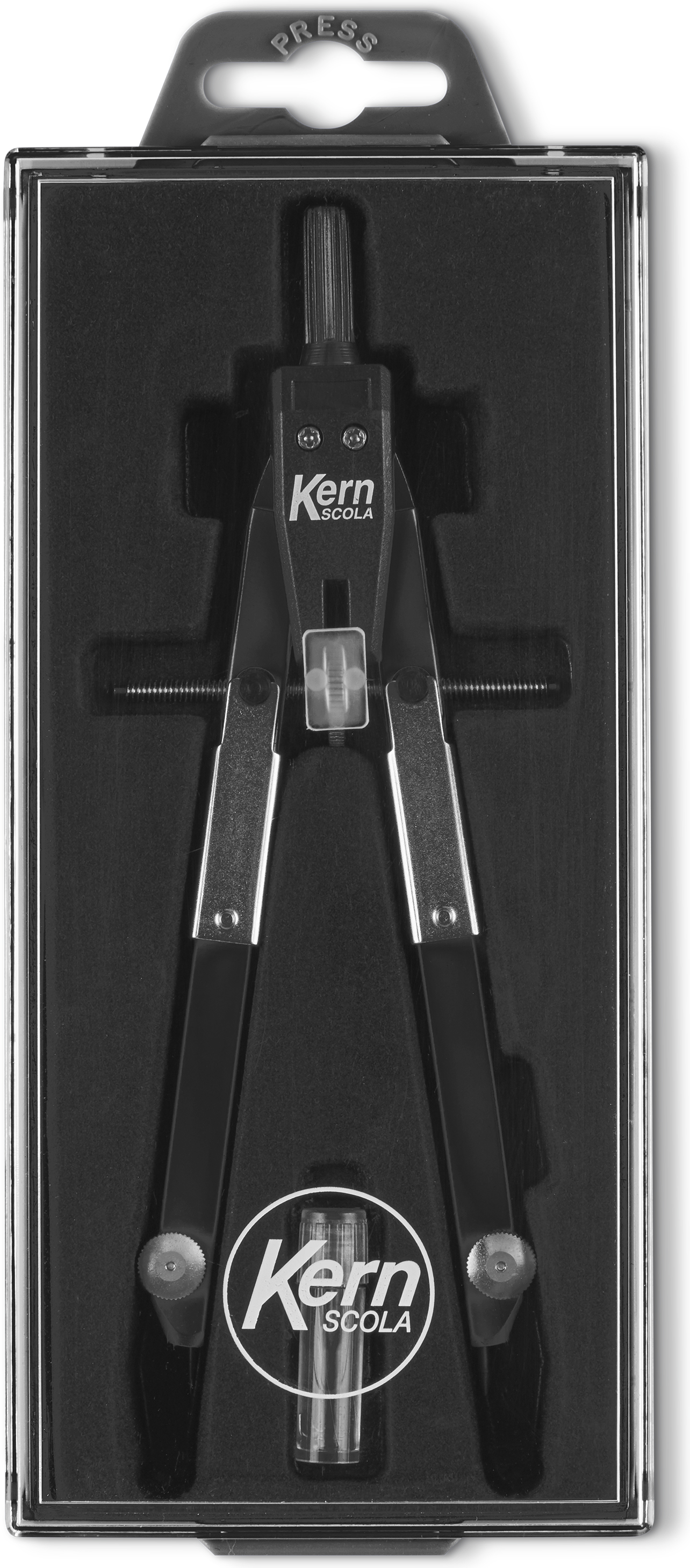 KERN Compas SCOLA 17.5cm 520 300mm, noir mat
