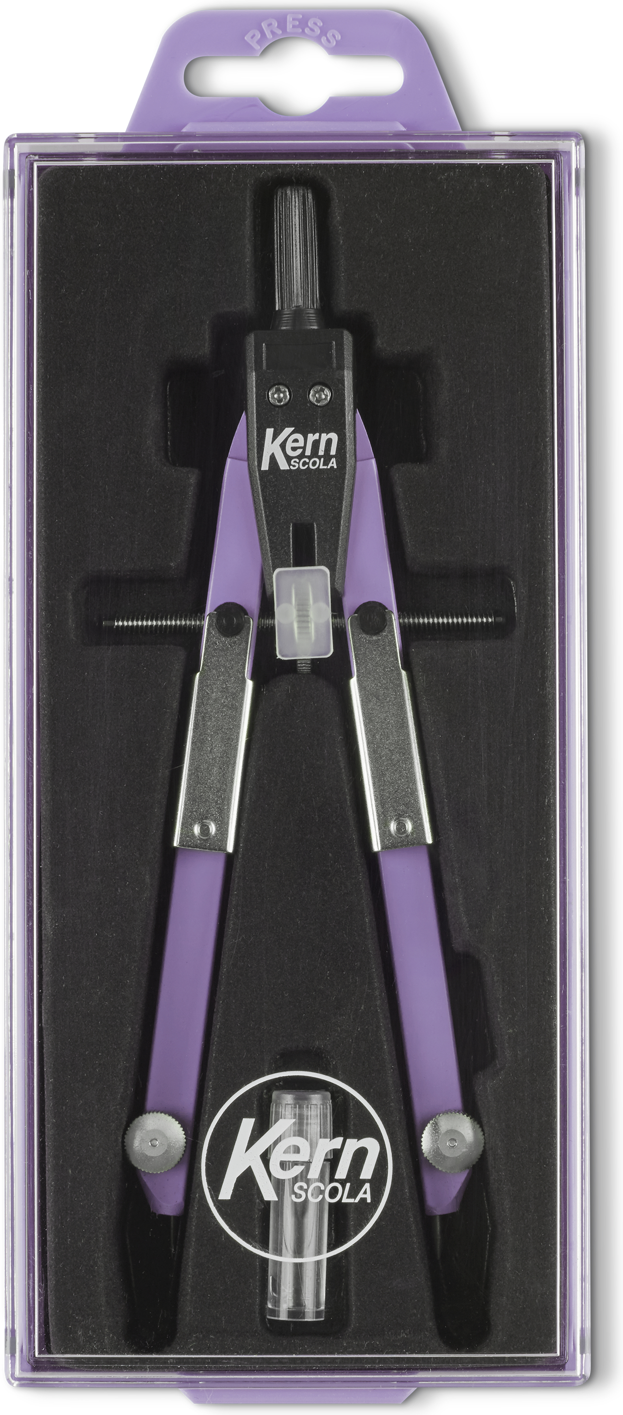 KERN Compas SCOLA 17.5cm 530 300mm, violet