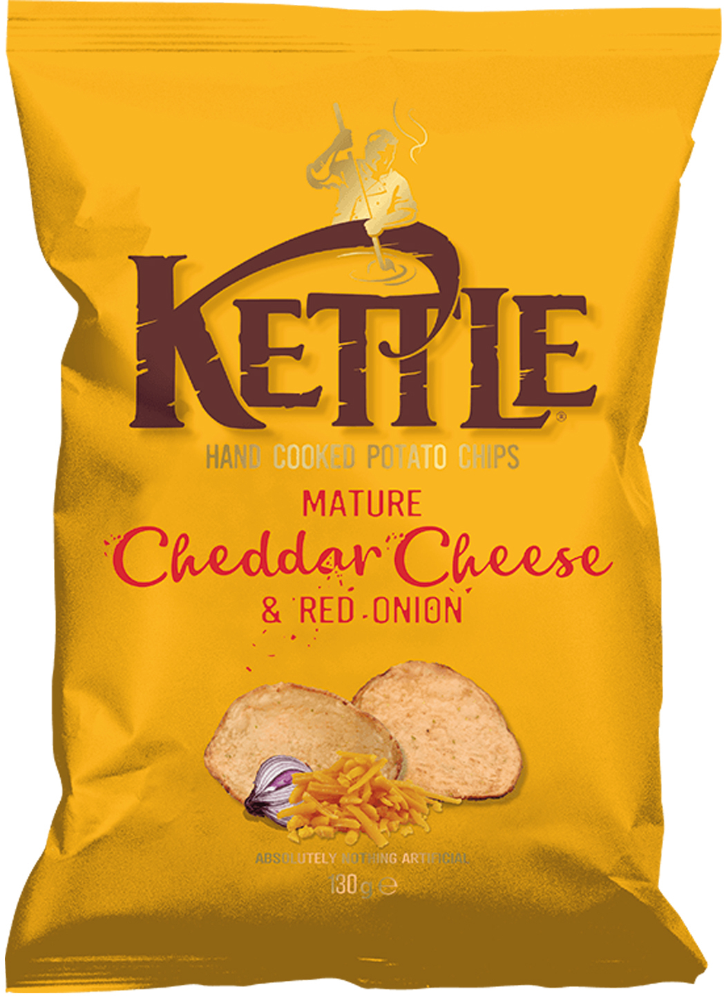 photo KETTLE Chips Cheddar & Red Onion YC120147 130g