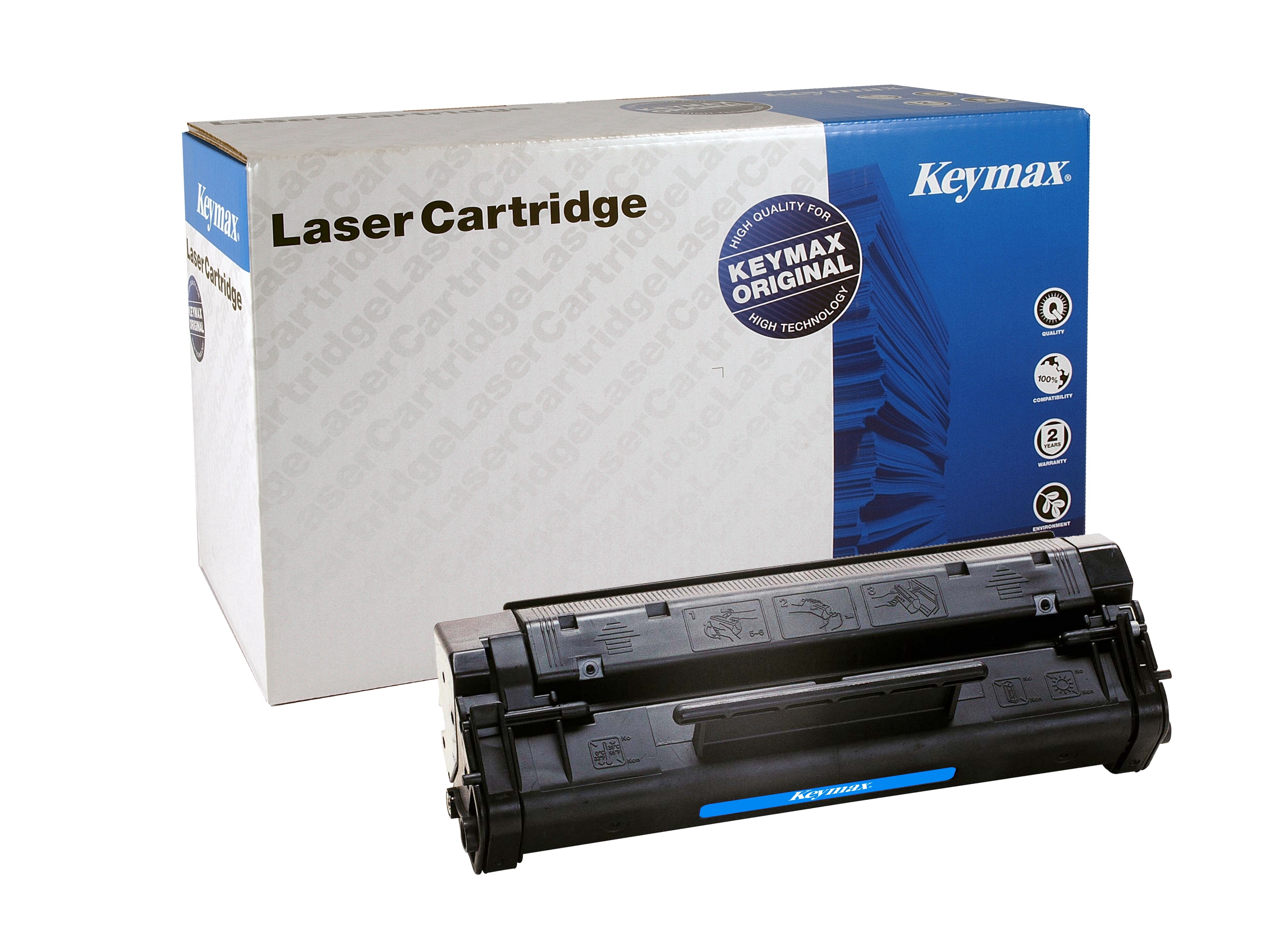 photo KEYMAX Cartouche CLR EP-22 noir C4092AKEY pour HP LJ 1100/A 2500 p.