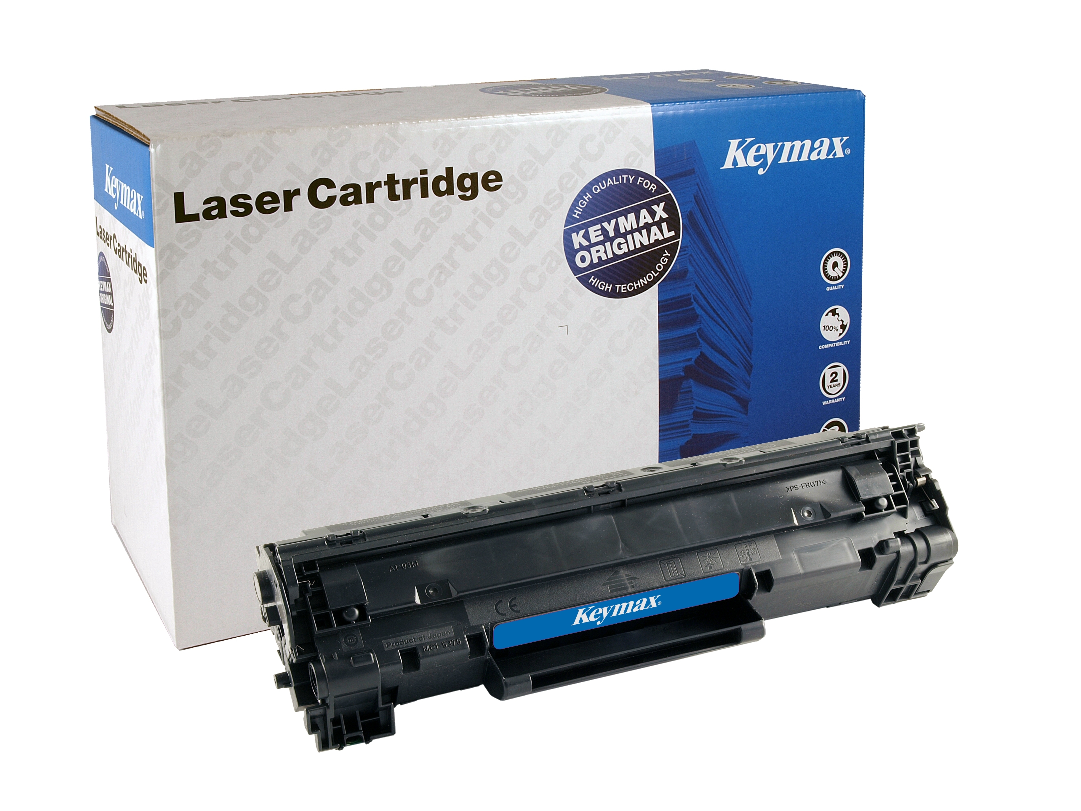 KEYMAX Cartouche CLR noir CE278AKEY pour HP LJ Pro P1566 2100 p.