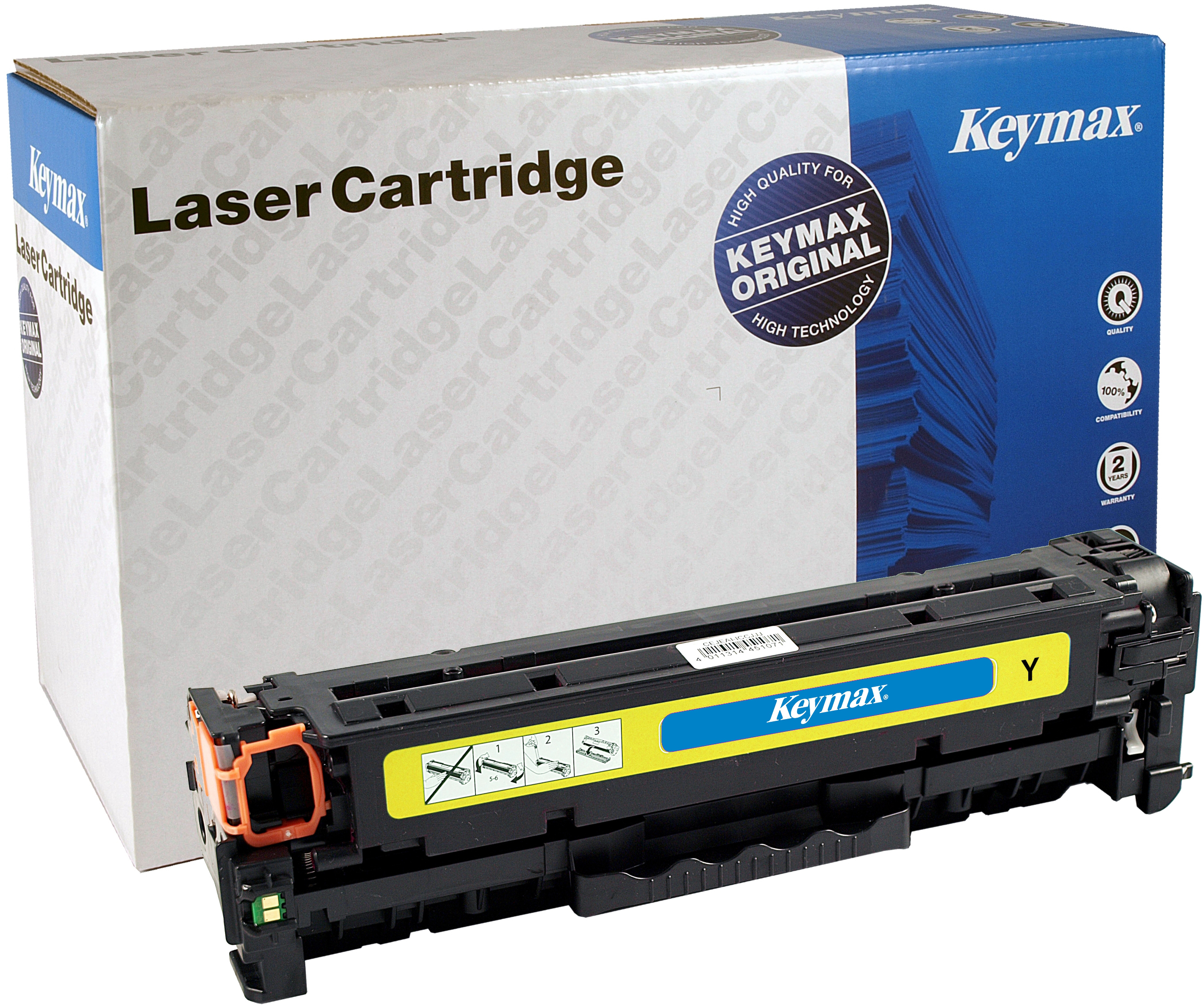 photo KEYMAX RMC Cartouche toner yellow CRG 718YKEY p.Canon LBP 7200 2800 p.