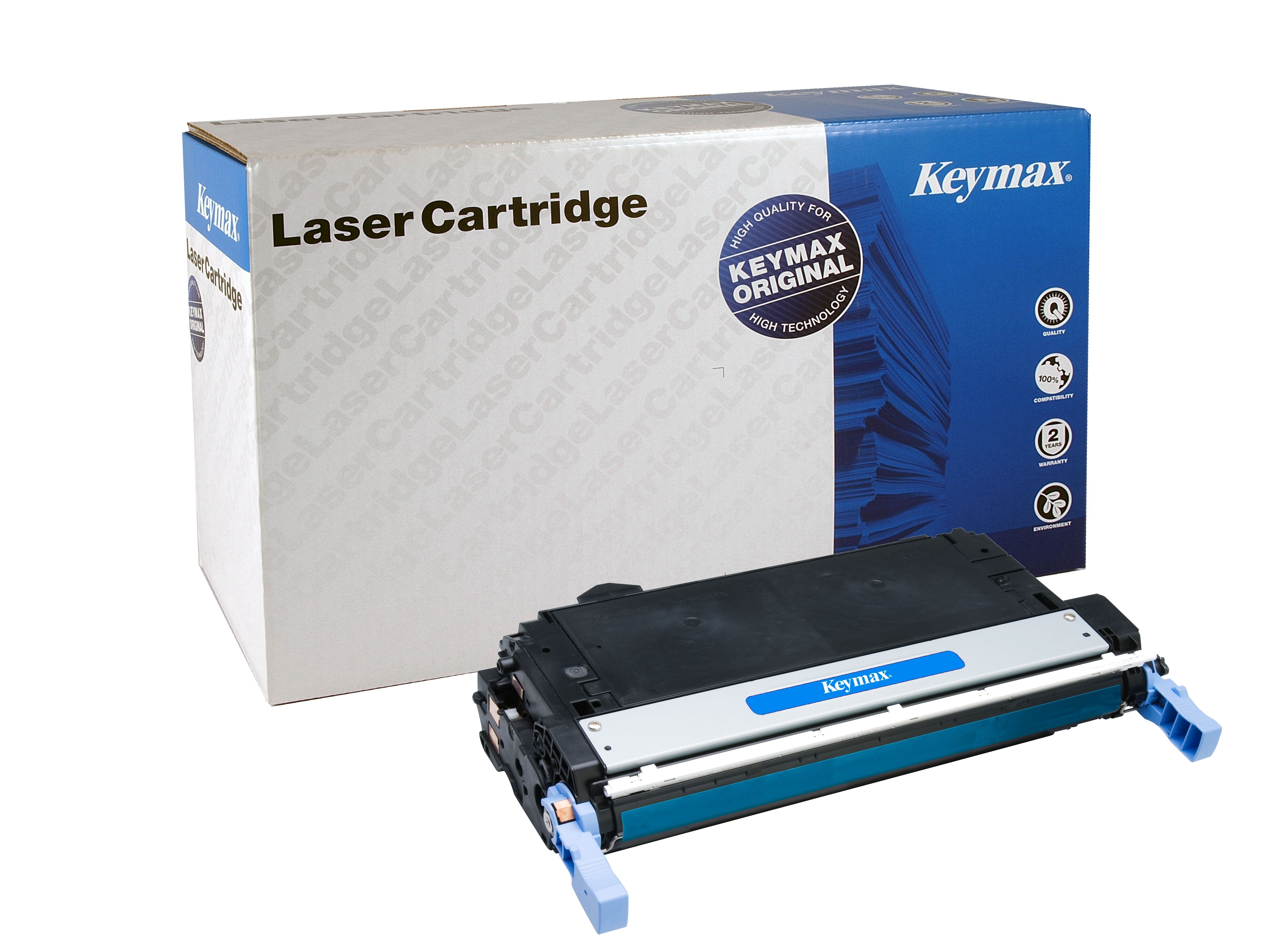 photo KEYMAX Cartouche CLR cyan Q6461AKEY pour HP CLJ 4730 12'000 pages