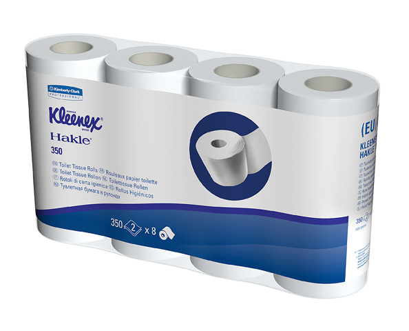 KLEENEX Papier-toilette blanc 18442 350 flls., 2-lagig 8 pcs.