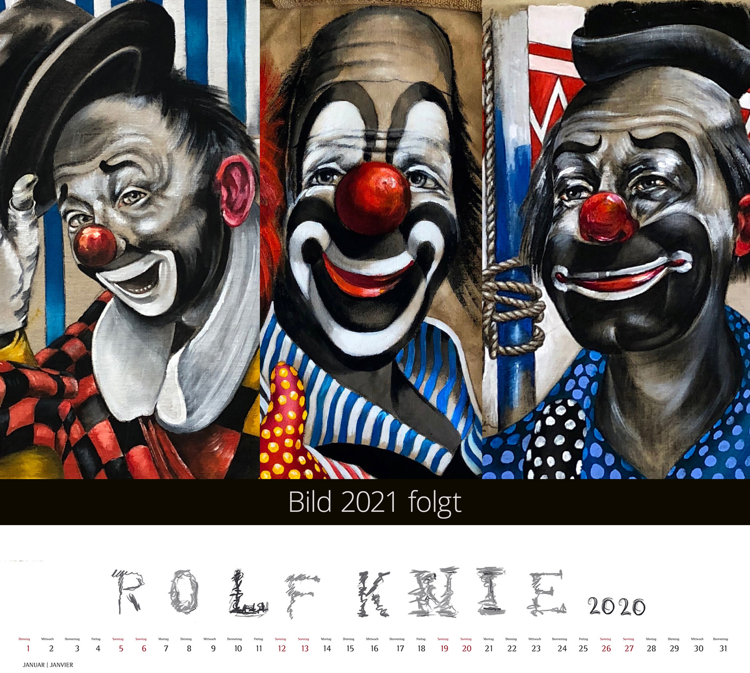 Rolf Knie Kalender K2021 D/F, 49x44cm, 2021