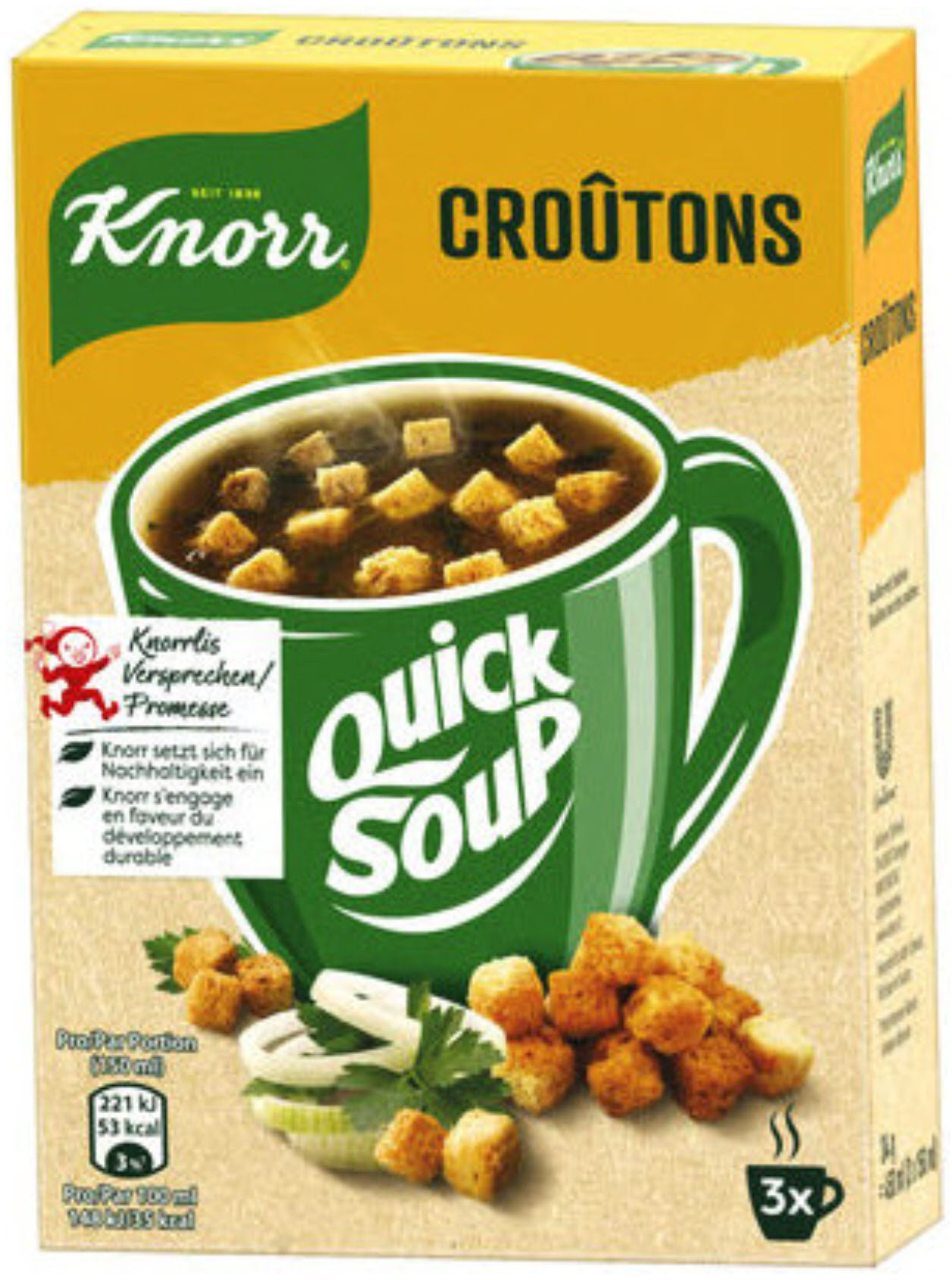 KNORR Quick Soup Croûtons 109400001461 3 x 34 g