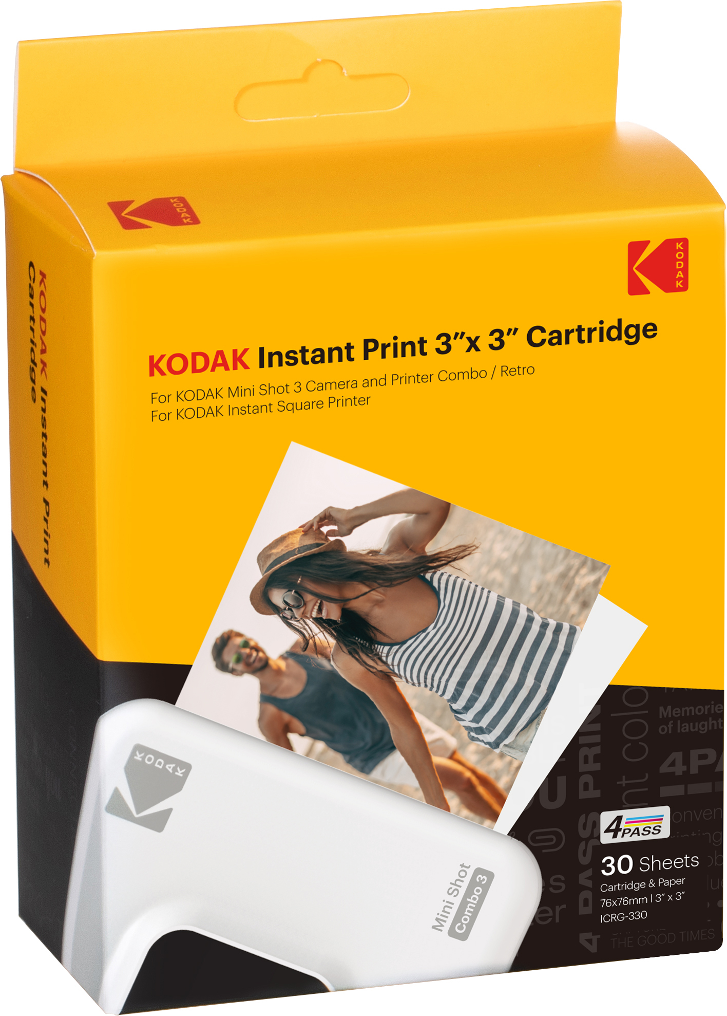 KODAK Film pour MiniShot 3 Retro KOPAICRG330 76x76mm