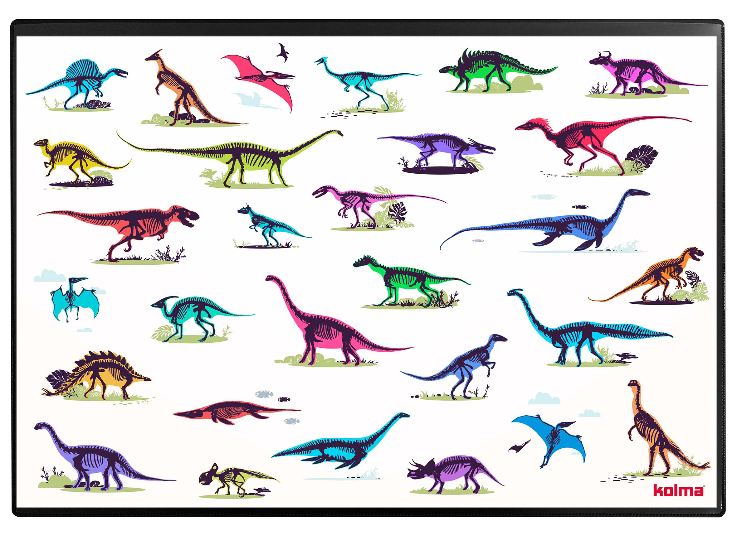 KOLMA Schreibunterlage Dinosaurier 50x34cm<br>