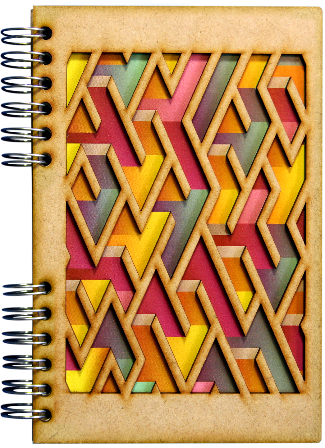 photo KOMONI Carnet Labyrinth A5 47185753 brun, blanc 90 feuil.