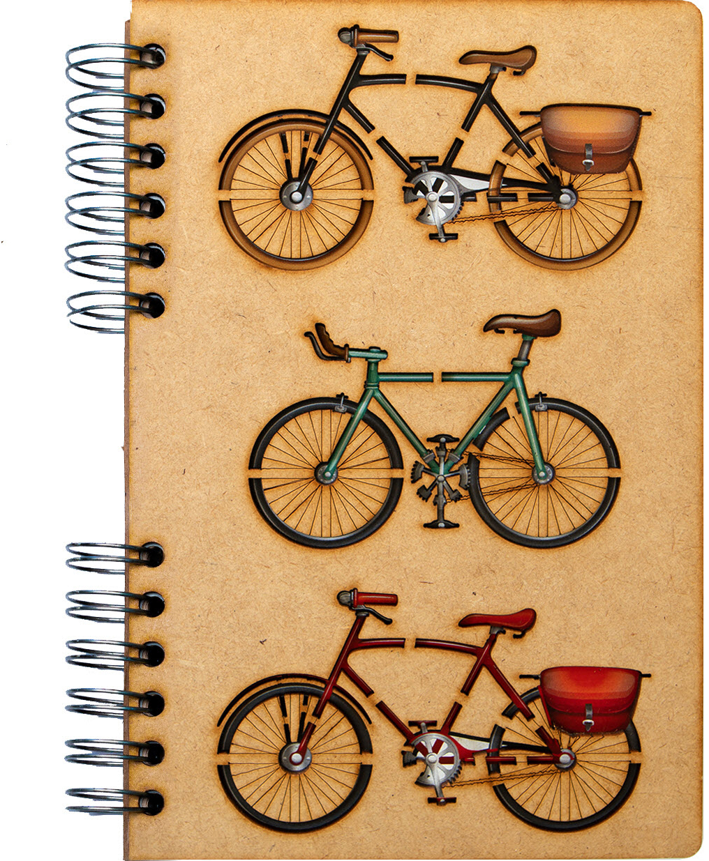 photo KOMONI Carnet Vintage bikes A5 47185774 brun, ligné 90 feuil.