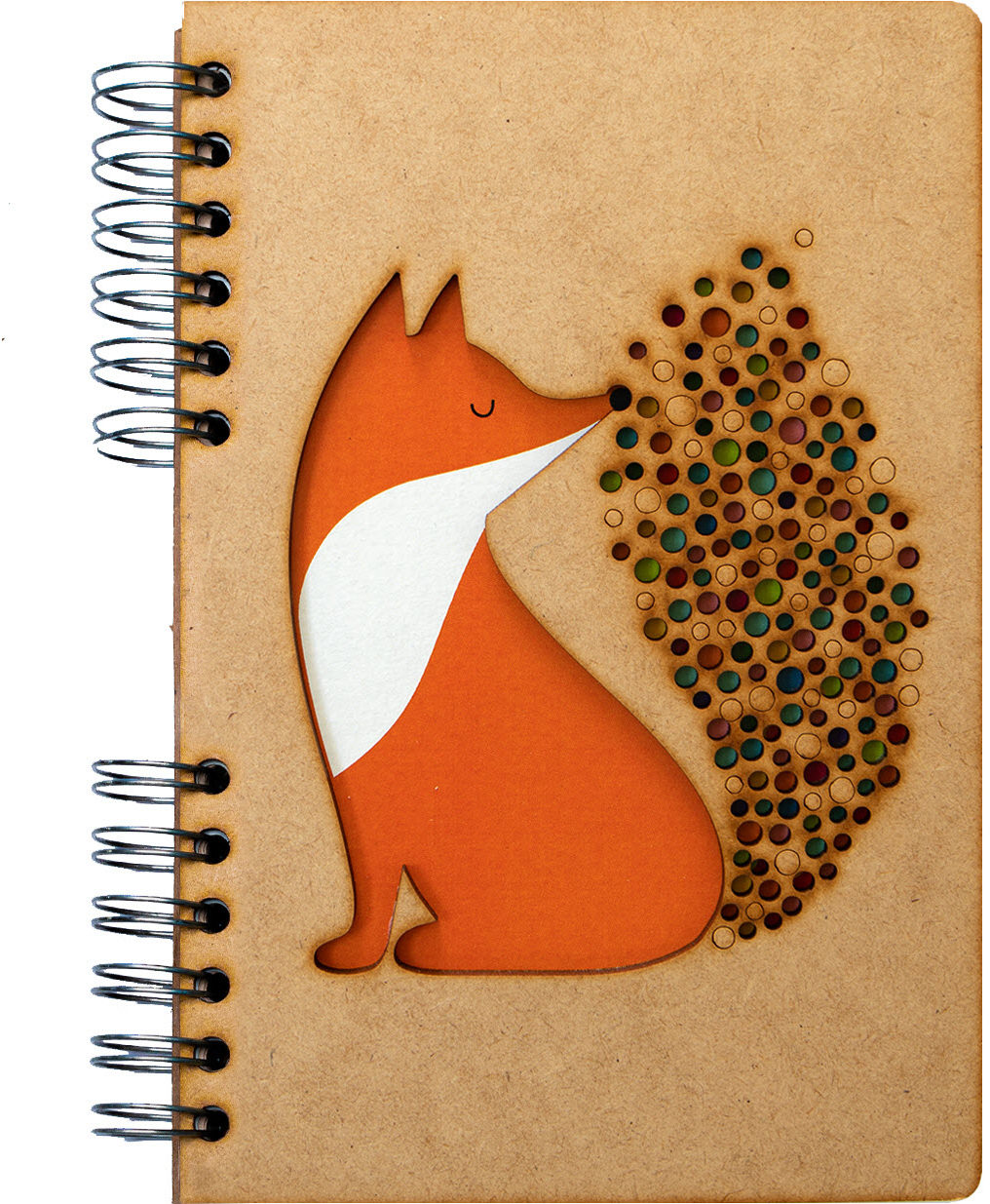 photo KOMONI Carnet Kleiner Fuchs A5 47757392 brun, ligné 90 feuil.