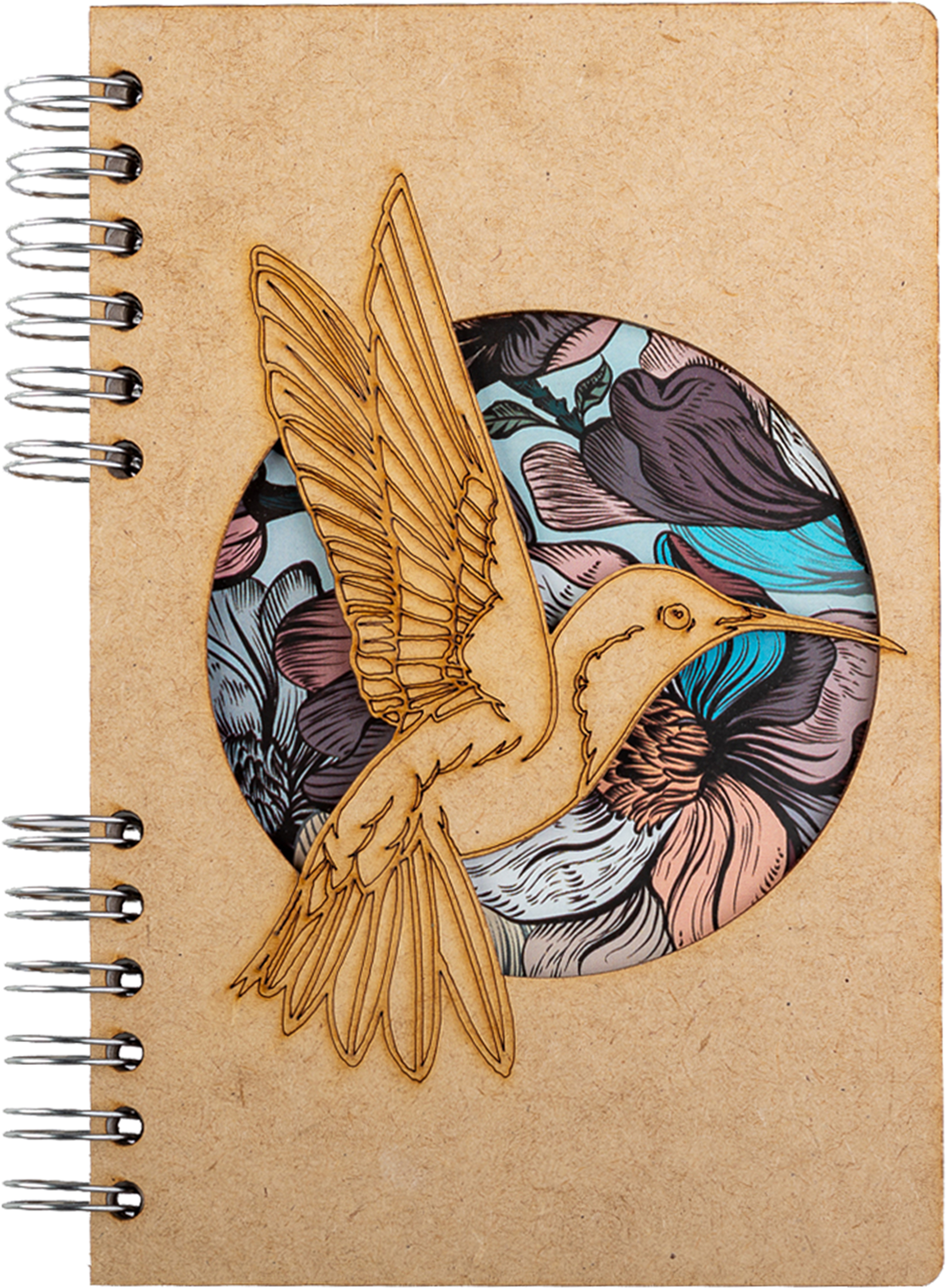 photo KOMONI Carnet Hummingbird flower A5 KOLIB5G ligné 90 feuilles