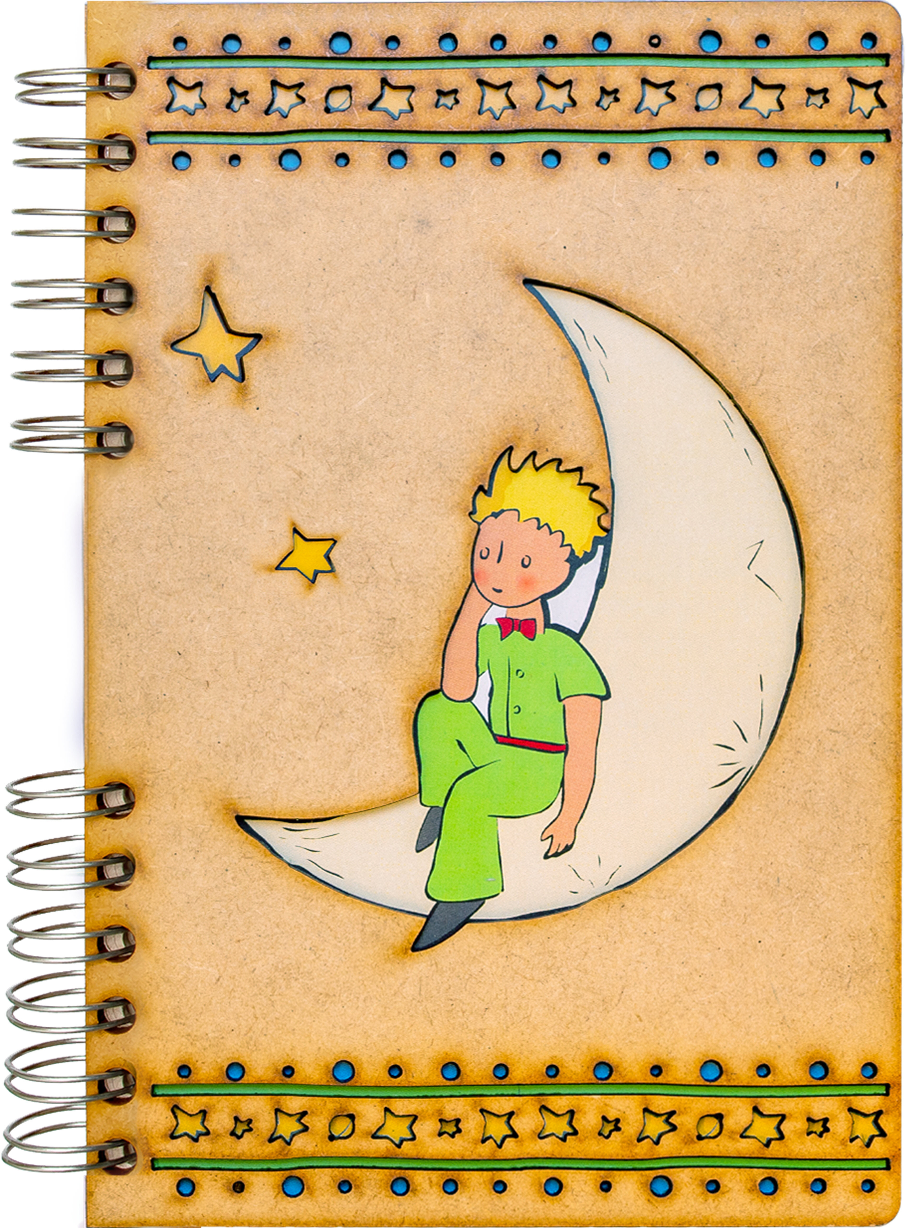 photo KOMONI Carnet Le petit Prince A6 LPP-MAA6B blanco 90 feuilles