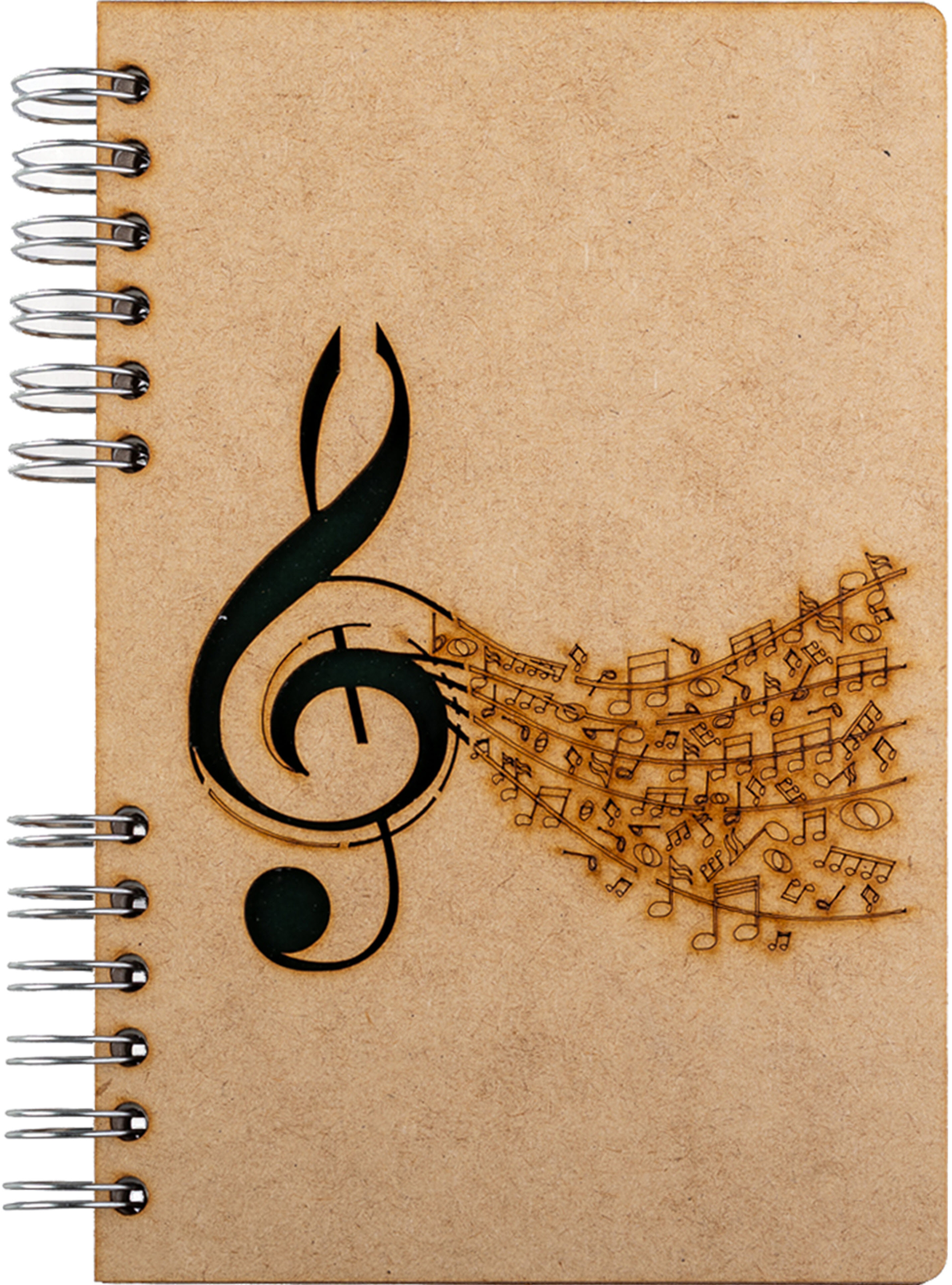 photo KOMONI Carnet Musik A6 MUZ6B blanco 90 feuilles