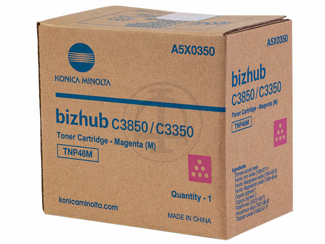 photo KONICA MINOLTA Toner TNP48M magenta A5X0350 Bizhub C3850 10'000 pages