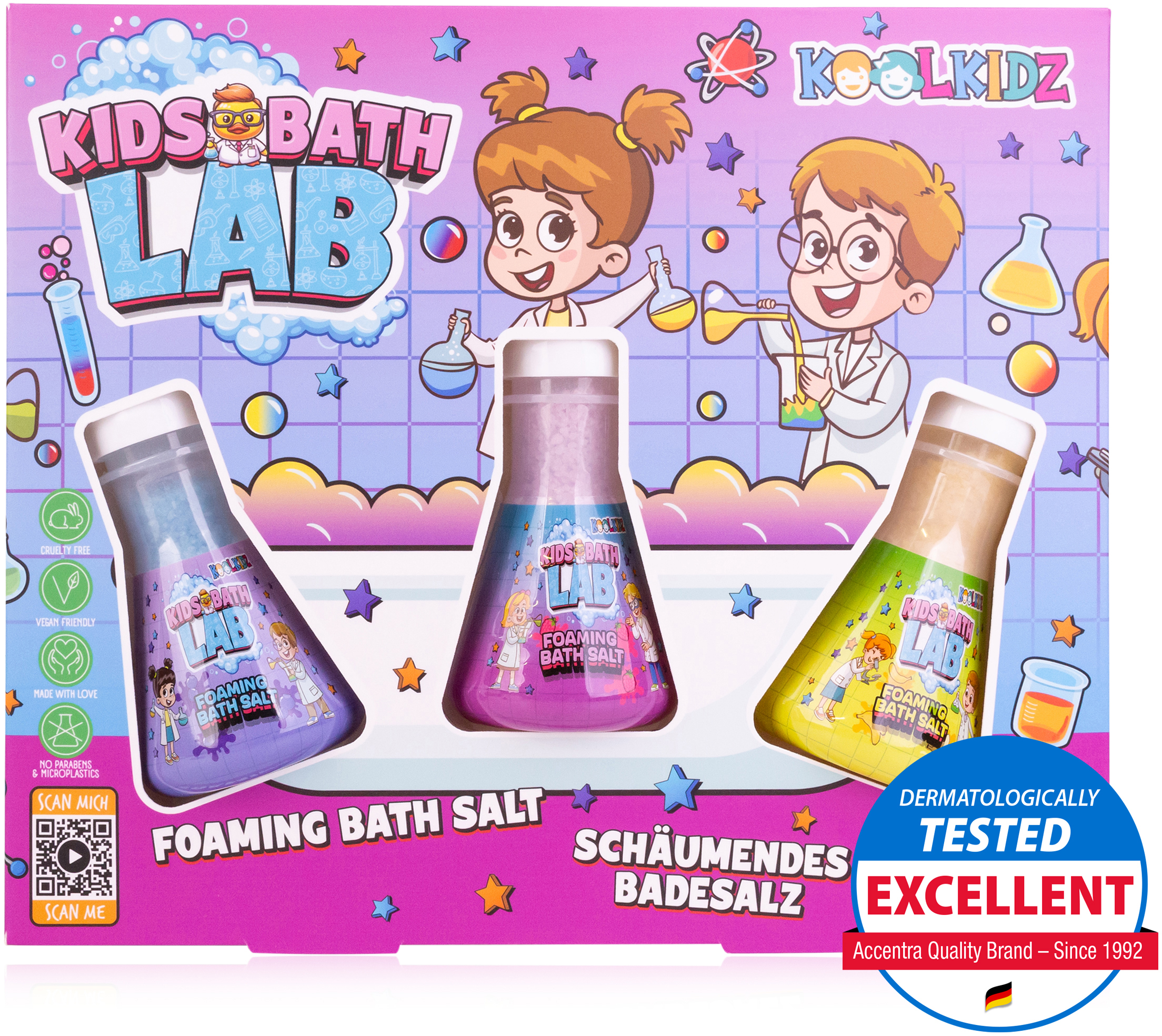 photo KOOLKIDZ Kit Sel de bain 3x80g 6062966 Sels de bain moussants