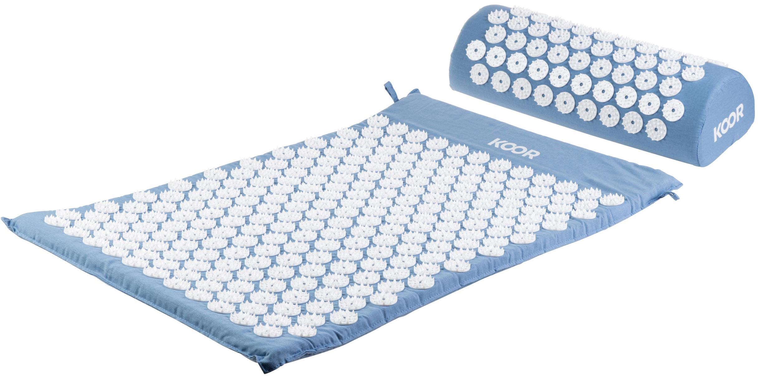 photo KOOR Tapis acupress. + couss. F01575 bleu/blanc