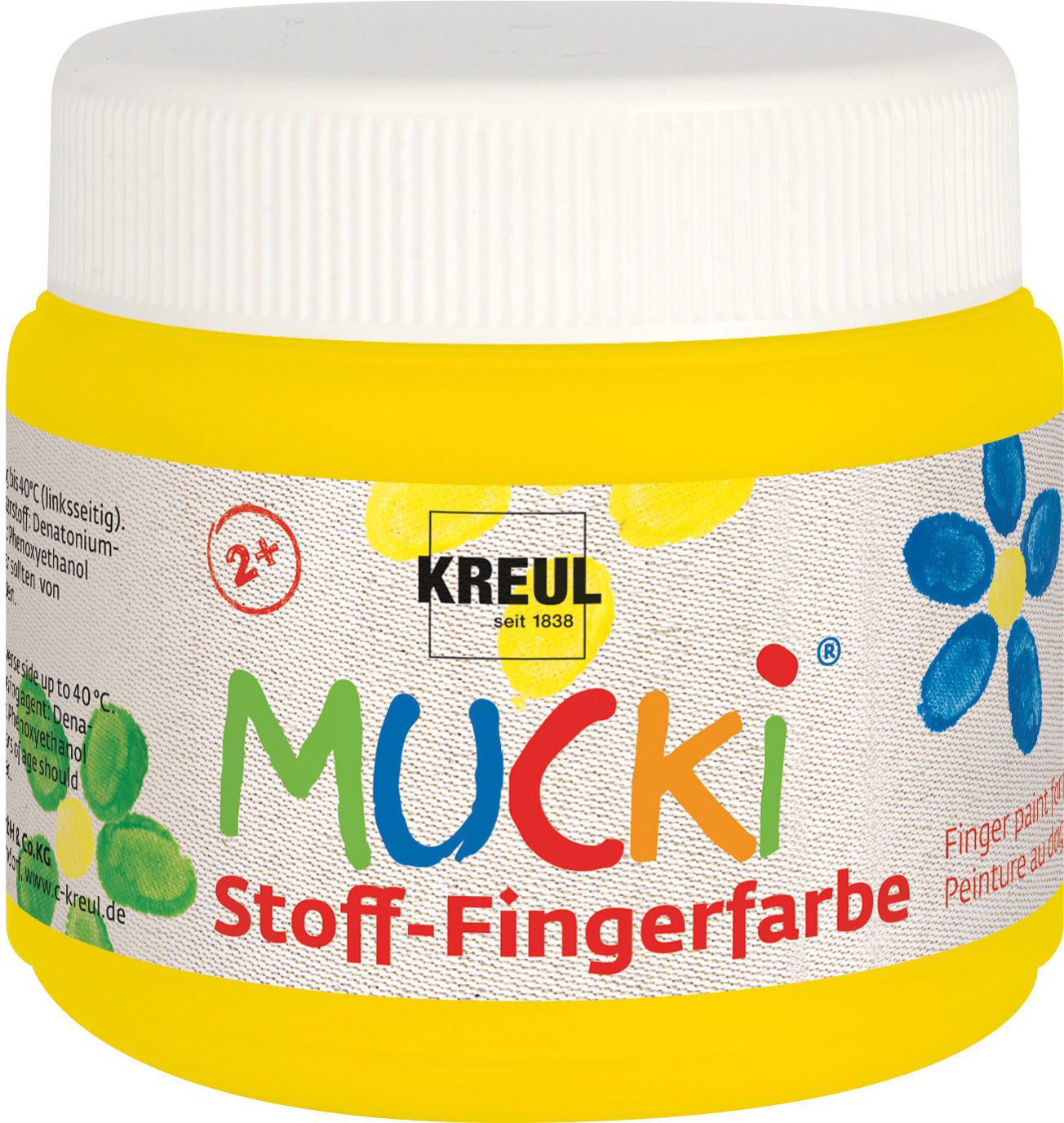 photo KREUL Peinture au doigt pour tissu KR-28102 jaune