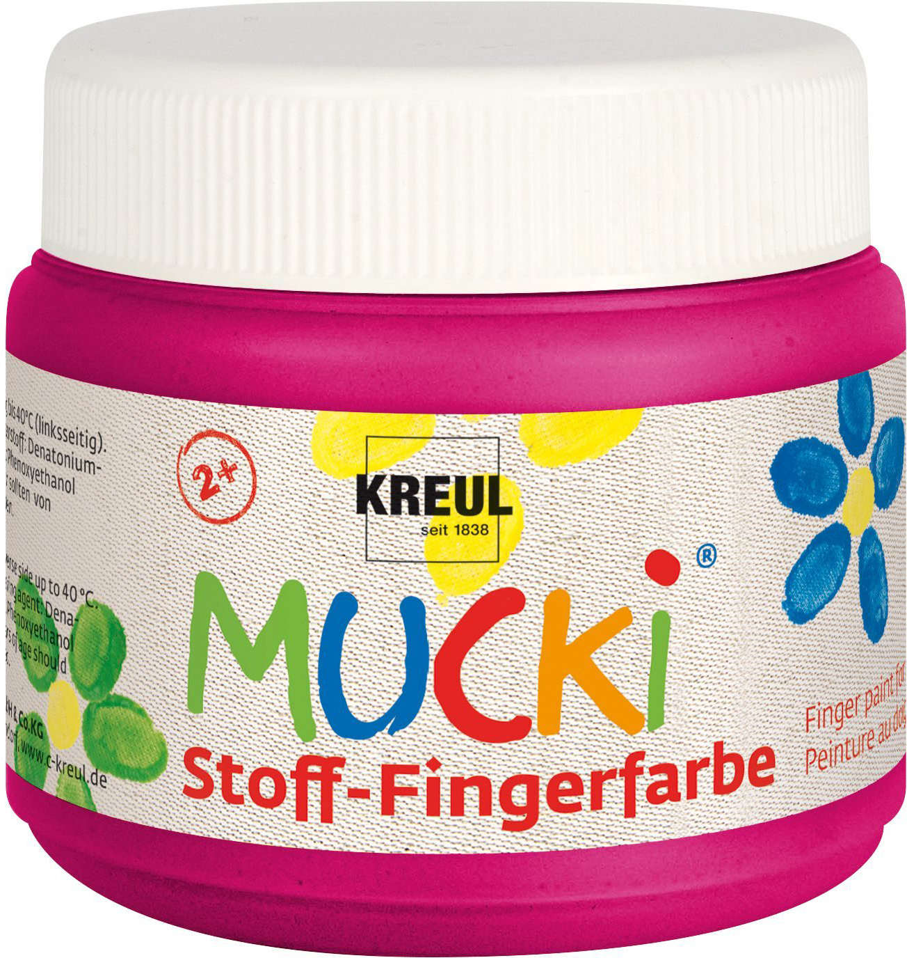 photo KREUL Peinture au doigt pour tissu KR-28109 rose