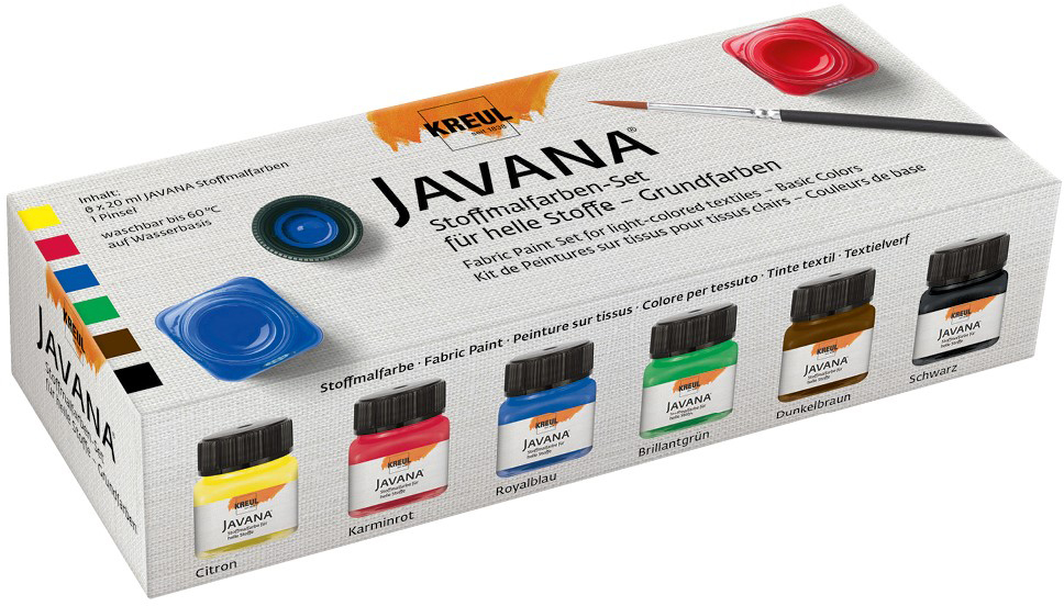 photo KREUL Peinture p. textile TEX Sunny KR-90600 Basic Set 6x20ml