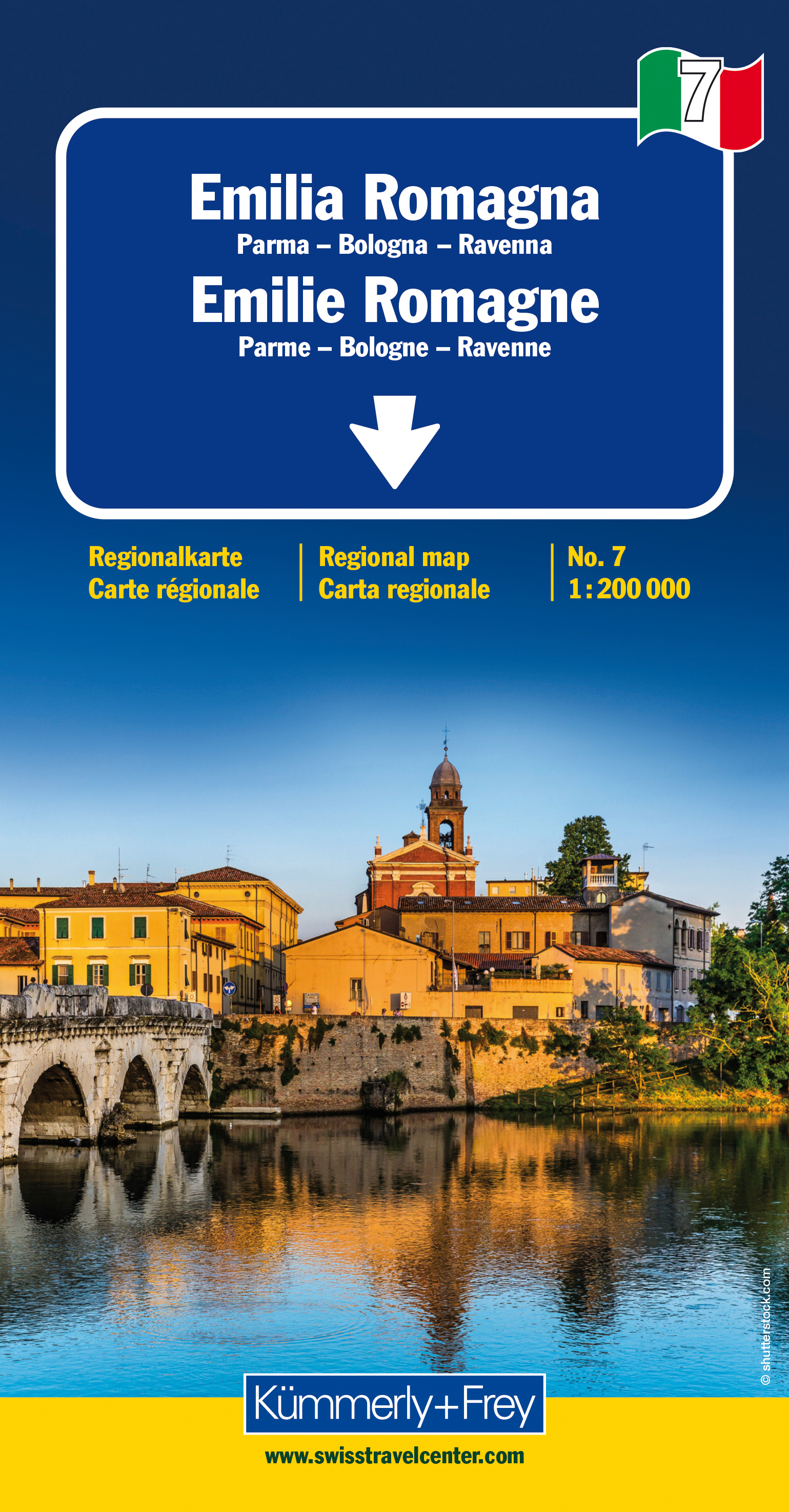 KÜMMERLY+FREY Strassenkarte 3-259-01497- Emilia Romagna 1:200 000