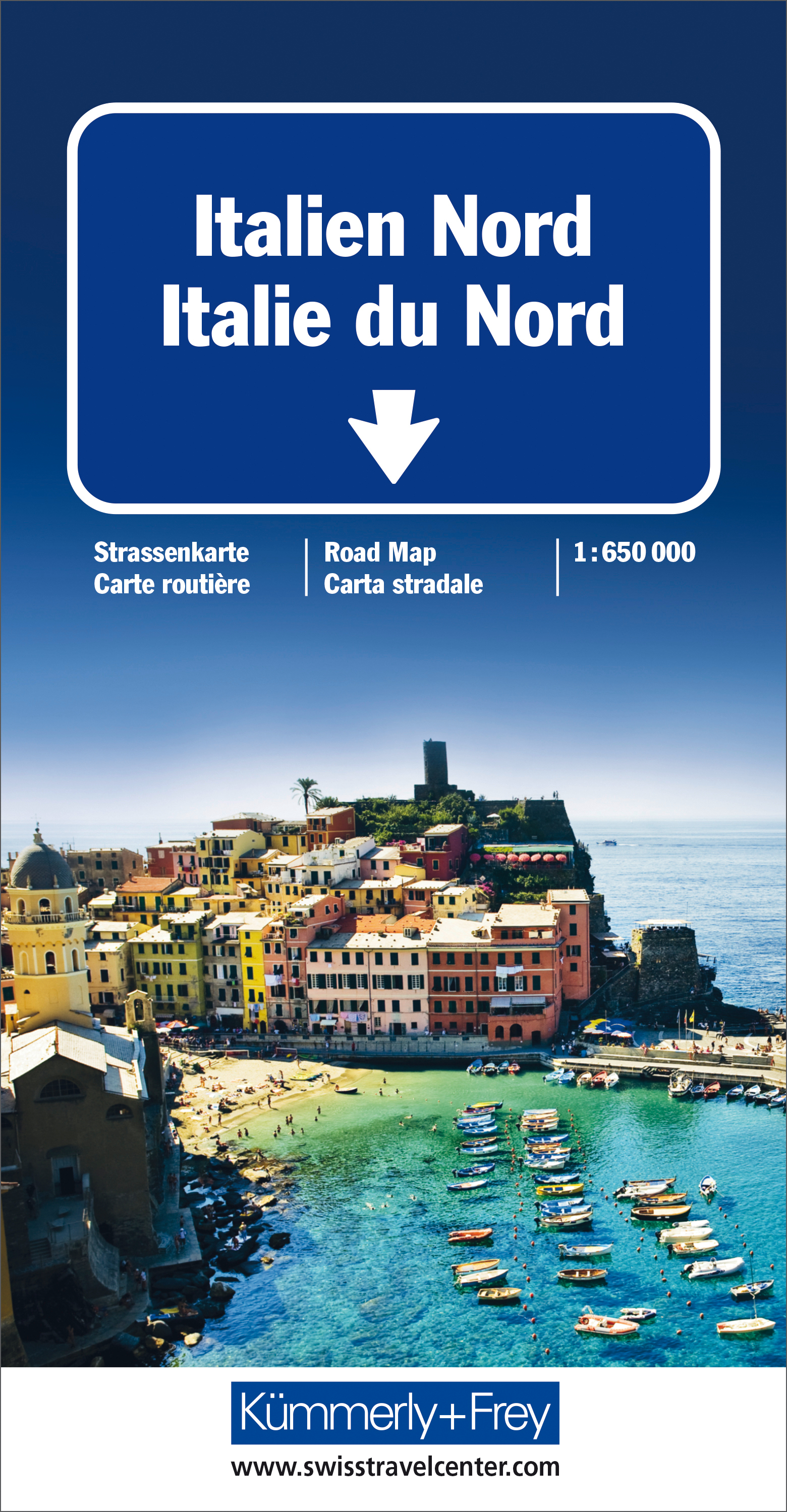 photo KÜMMERLY+FREY Carte routière 3-259-01842- Italie Nord 1:650'000