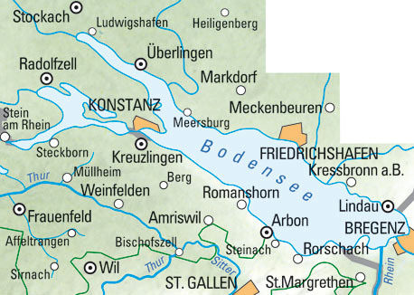KÜMMERLY+FREY Carte des randonnées 325902202 Bodensee 1:60'000