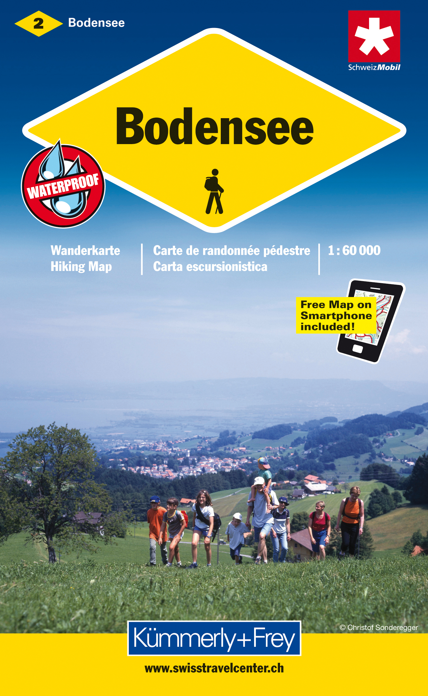 KÜMMERLY+FREY Carte des randonnées 325902202 Bodensee 1:60'000 Bodensee 1:60'000
