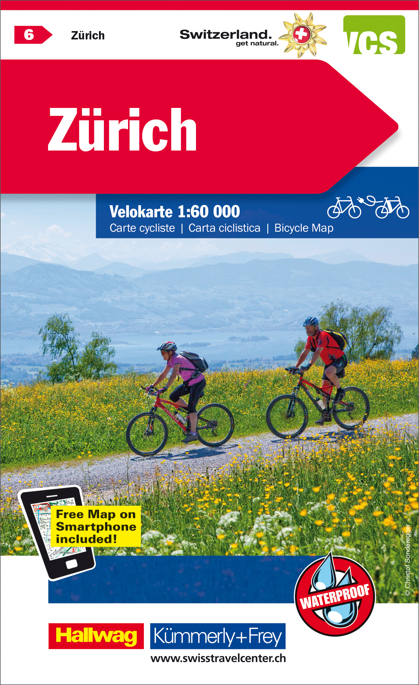 KÜMMERLY+FREY Carte vélo 325902406 Zürich 1:60'000 Zürich 1:60'000