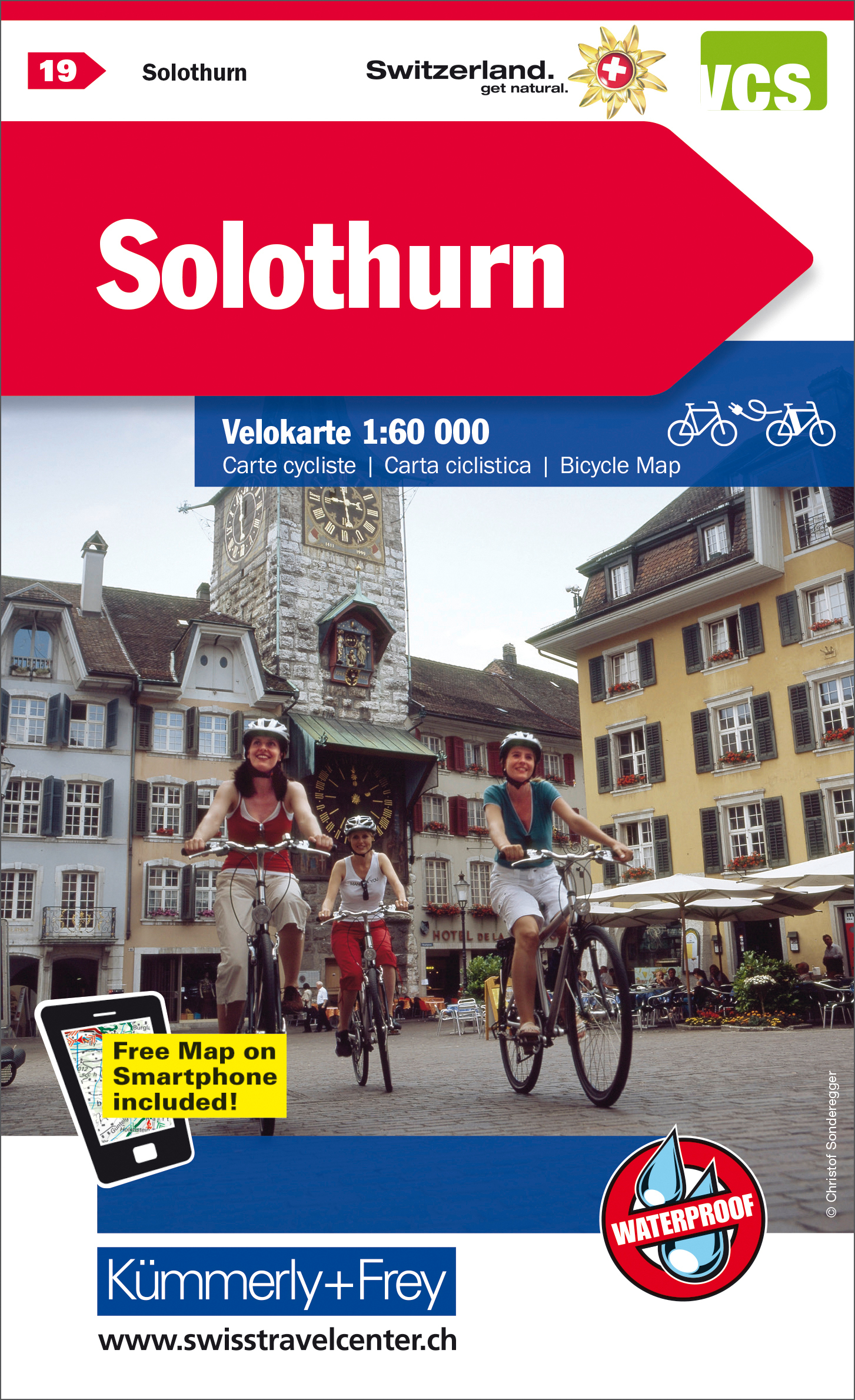 KÜMMERLY+FREY Velokarte 325902419 Solothurn 1:60'000