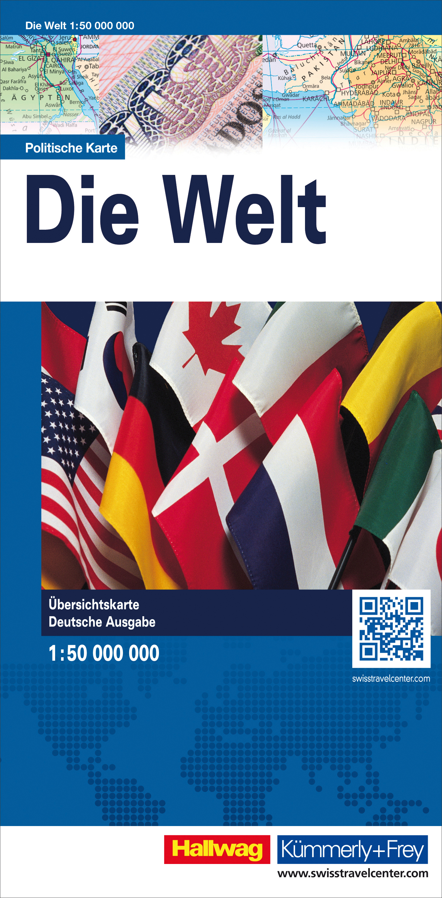 photo KÜMMERLY+FREY Mappemonde 87,5x51cm 325904040 politique 1:50 Mio.