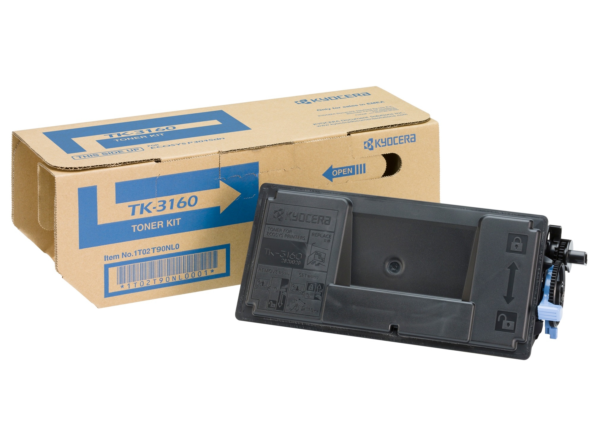 photo KYOCERA Cartouche toner noir TK-3160 ECOSYS P3045d 12'500 pages