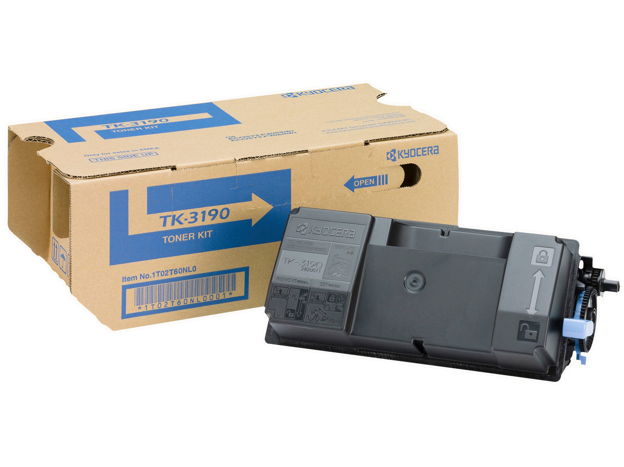 photo KYOCERA Cartouche toner noir TK-3190 ECOSYS P3055dn 25'000 pages