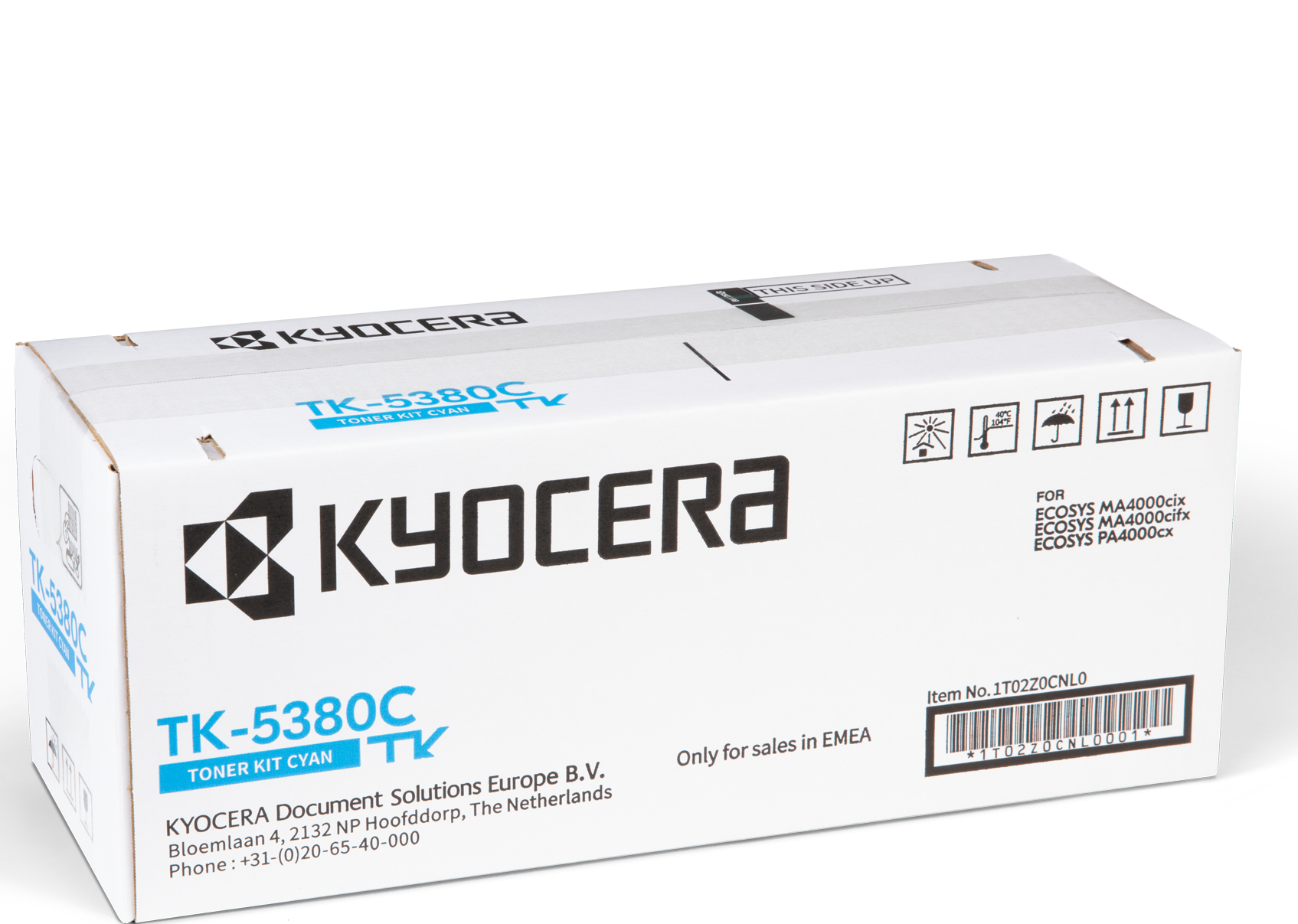 photo KYOCERA Cartouche toner cyan TK-5380C Ecosys PA4000cx 10'000 pages