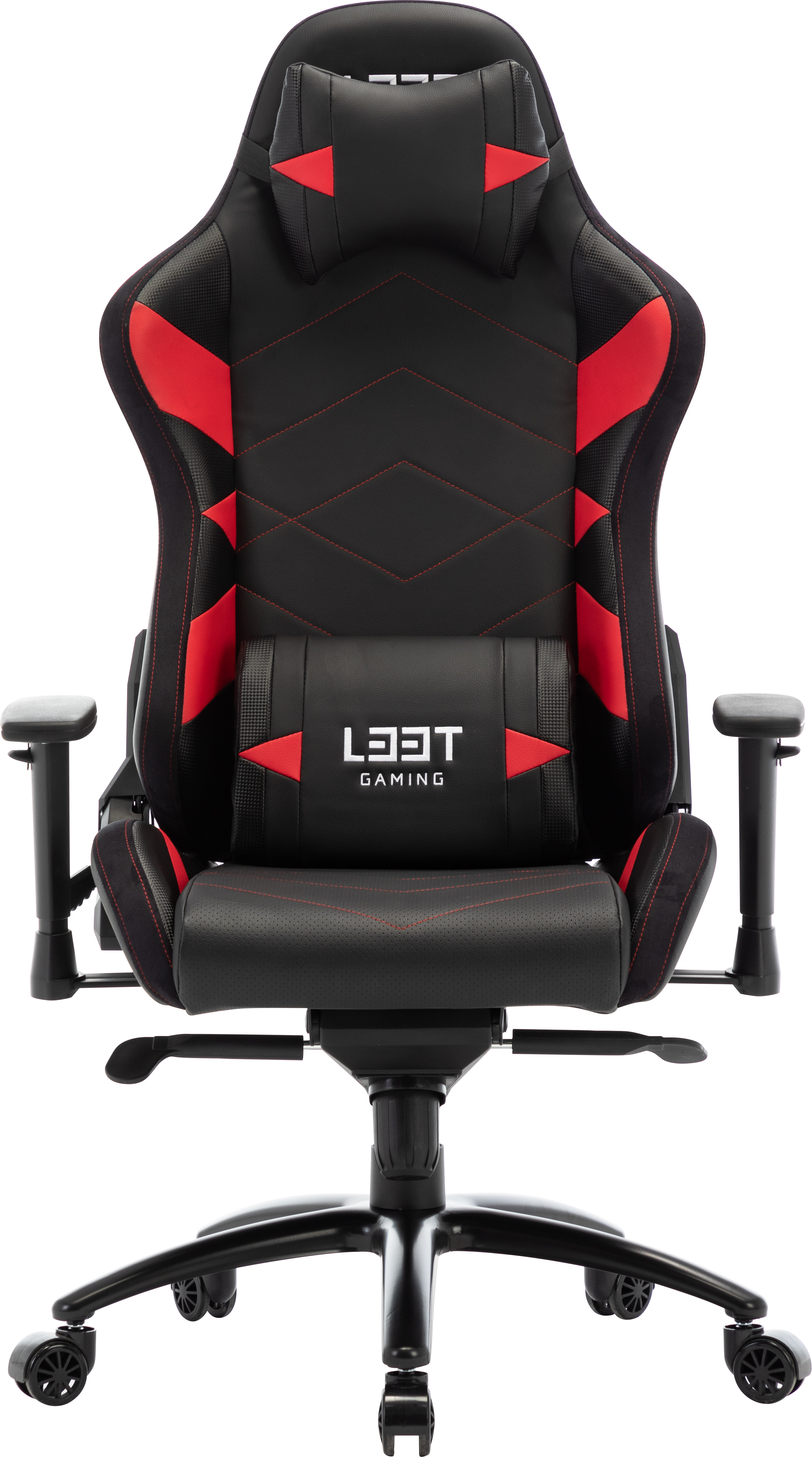 L33T Elite V4 Gaming Chair PU 160368 Black/Red decor