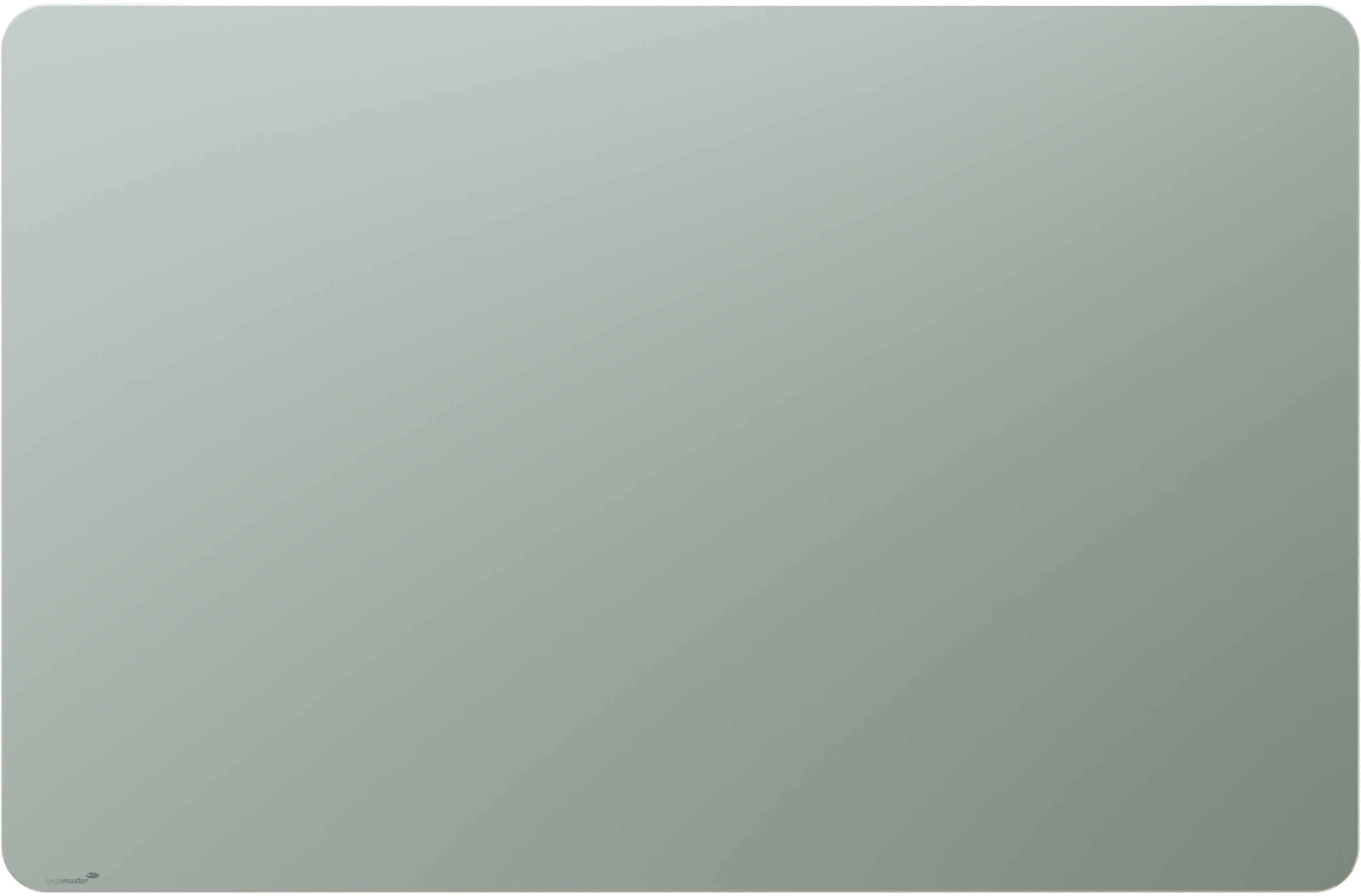 photo LEGAMASTER Tableau de verre 100x150cm 7-104363 mat, Sage Green coins ronds
