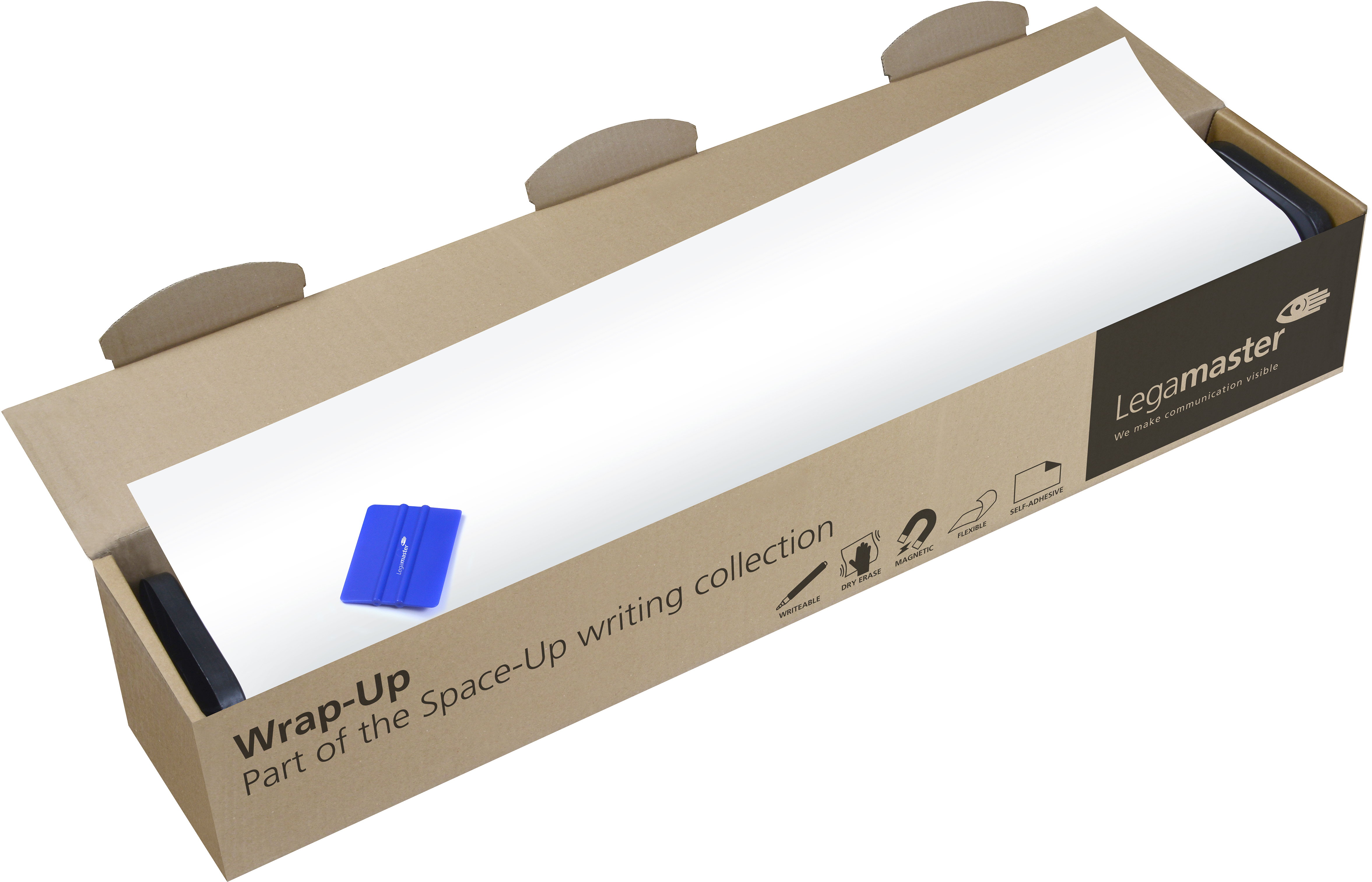 LEGAMASTER Whiteboard 101x150cm 7-106201 Wrap-UP PP, PVC free