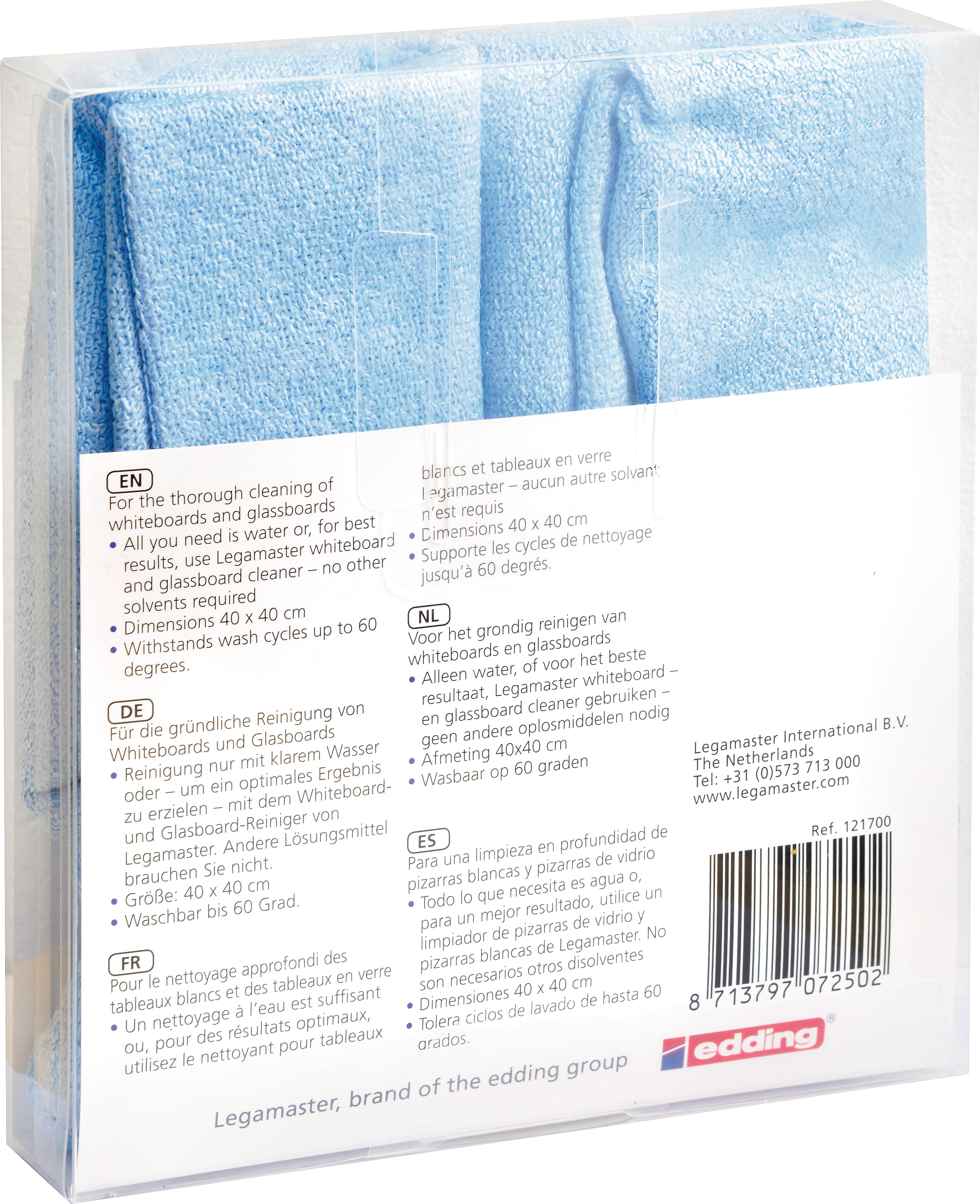 LEGAMASTER Micro fibre 40x40cm 7-121700 bleu textile 2 pcs.