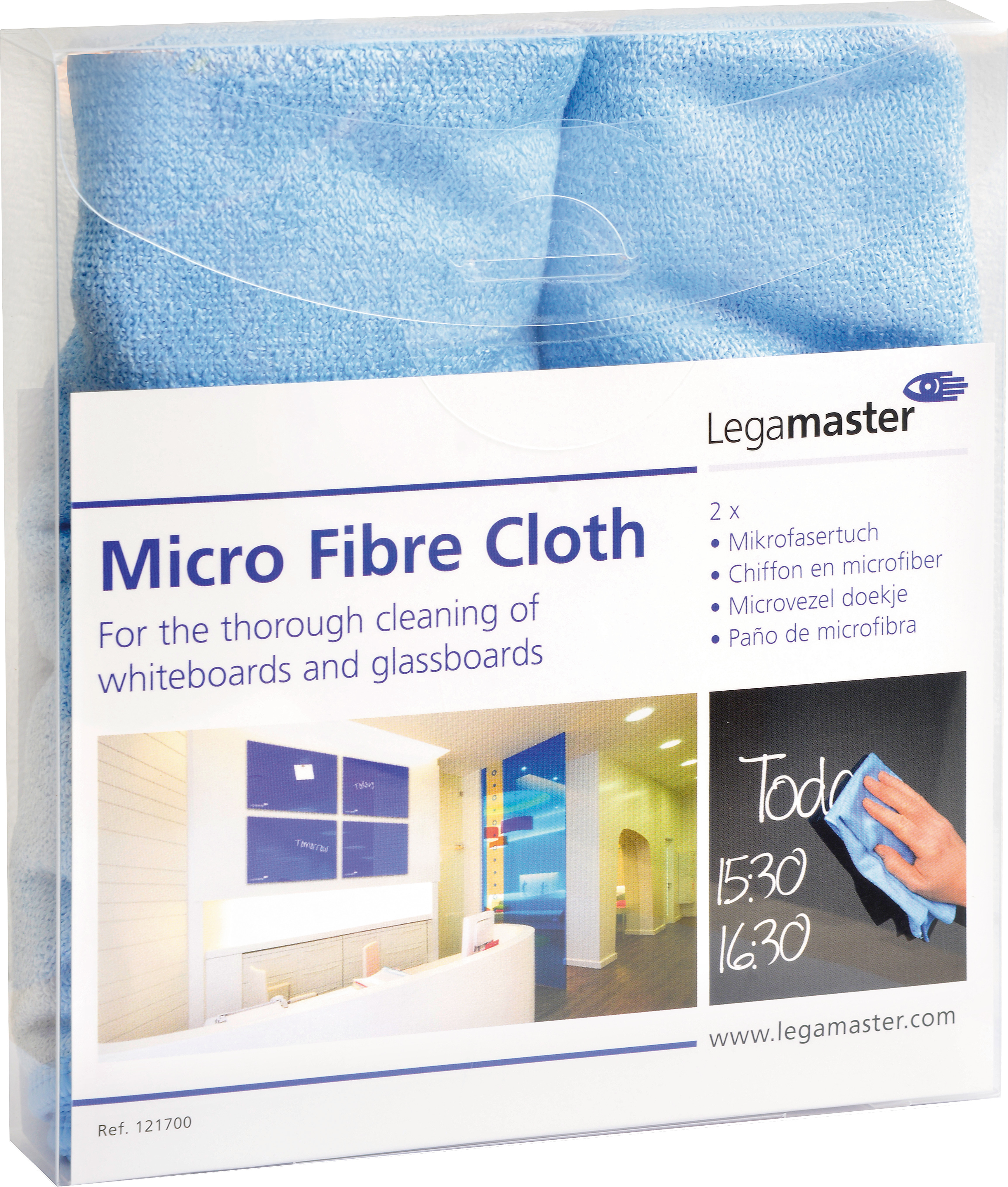 LEGAMASTER Micro fibre 40x40cm 7-121700 bleu textile 2 pcs.